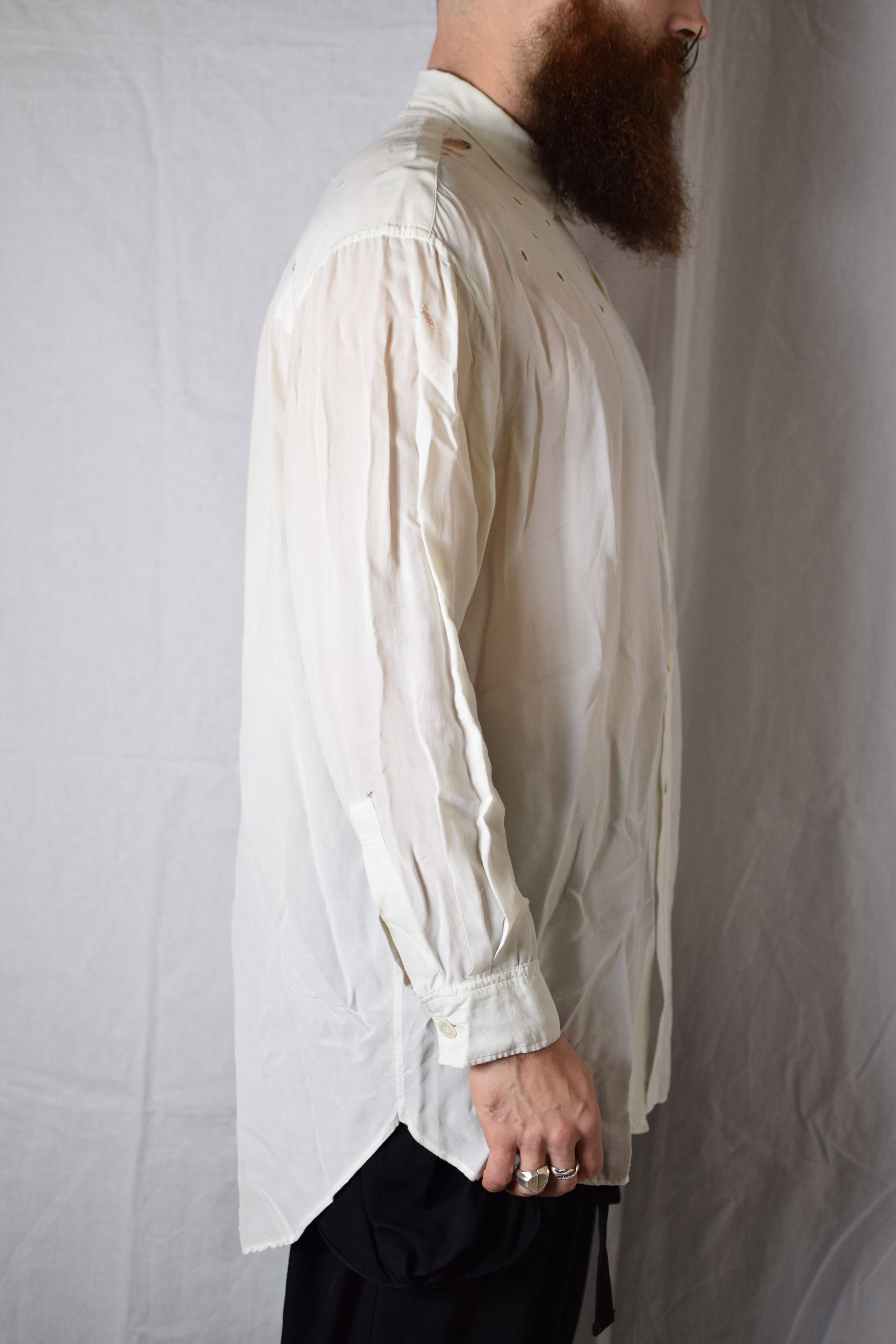 Yohji Yamamoto YYPH SS92 Archive Hole Shirt Size US L / EU 52-54 / 3 - 6 Thumbnail