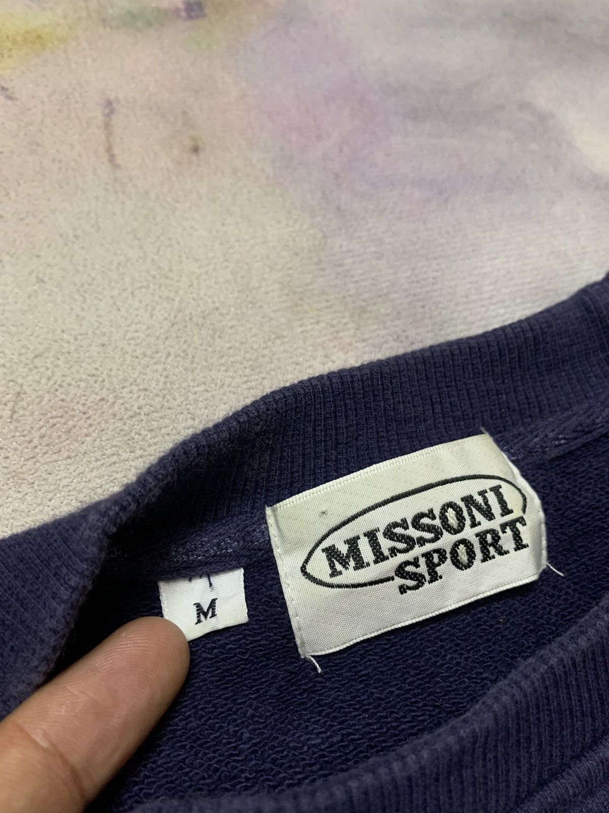 Missoni Vintage MISSONI SPORT Spellout Embroidery Sweatshirt Size US M / EU 48-50 / 2 - 4 Thumbnail