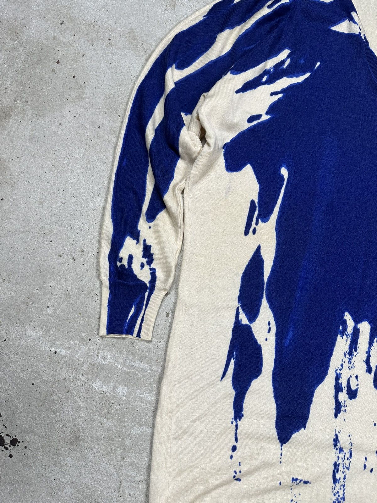 Alexander McQueen Alexander McQueen 2000s Abstract Print Cashmere Asymmetrical Size S / US 4 / IT 40 - 5 Thumbnail