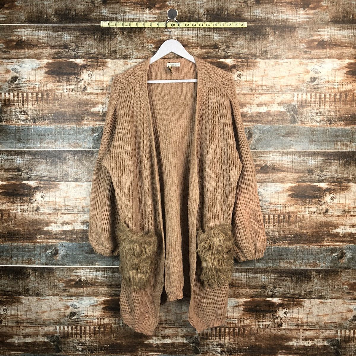 Japanese Brand Earth Music & Econology Brown Cardigan Knitwear #A2272 Size XL / US 12-14 / IT 48-50 - 1 Thumbnail