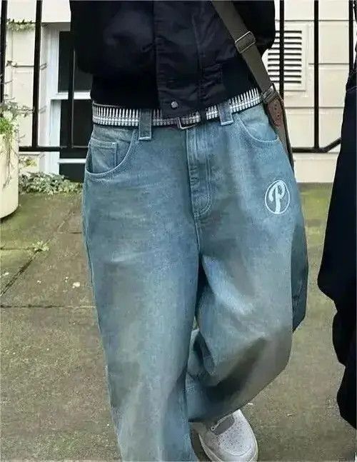 Japanese Brand VIBE New Baggy Casual Wide Leg Jeans Size US 34 / EU 50 - 4 Thumbnail