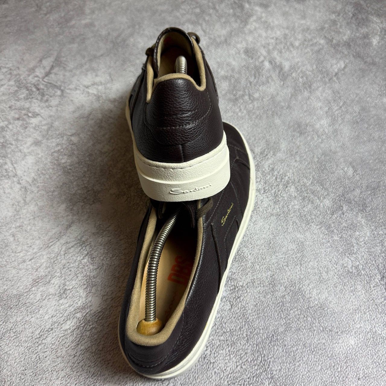 Santoni Santoni Double Bucker Dark Brown Tumbled Sneakers Men’s Size US 9.5 / EU 42-43 - 5 Thumbnail