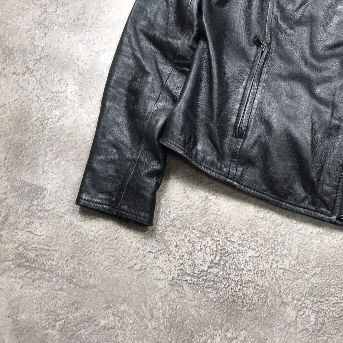 Japanese Brand VINTAGE Y2K LEATHER JACKET JAPAN CASUAL STREETWEAR 90s Size M / US 6-8 / IT 42-44 - 4 Thumbnail