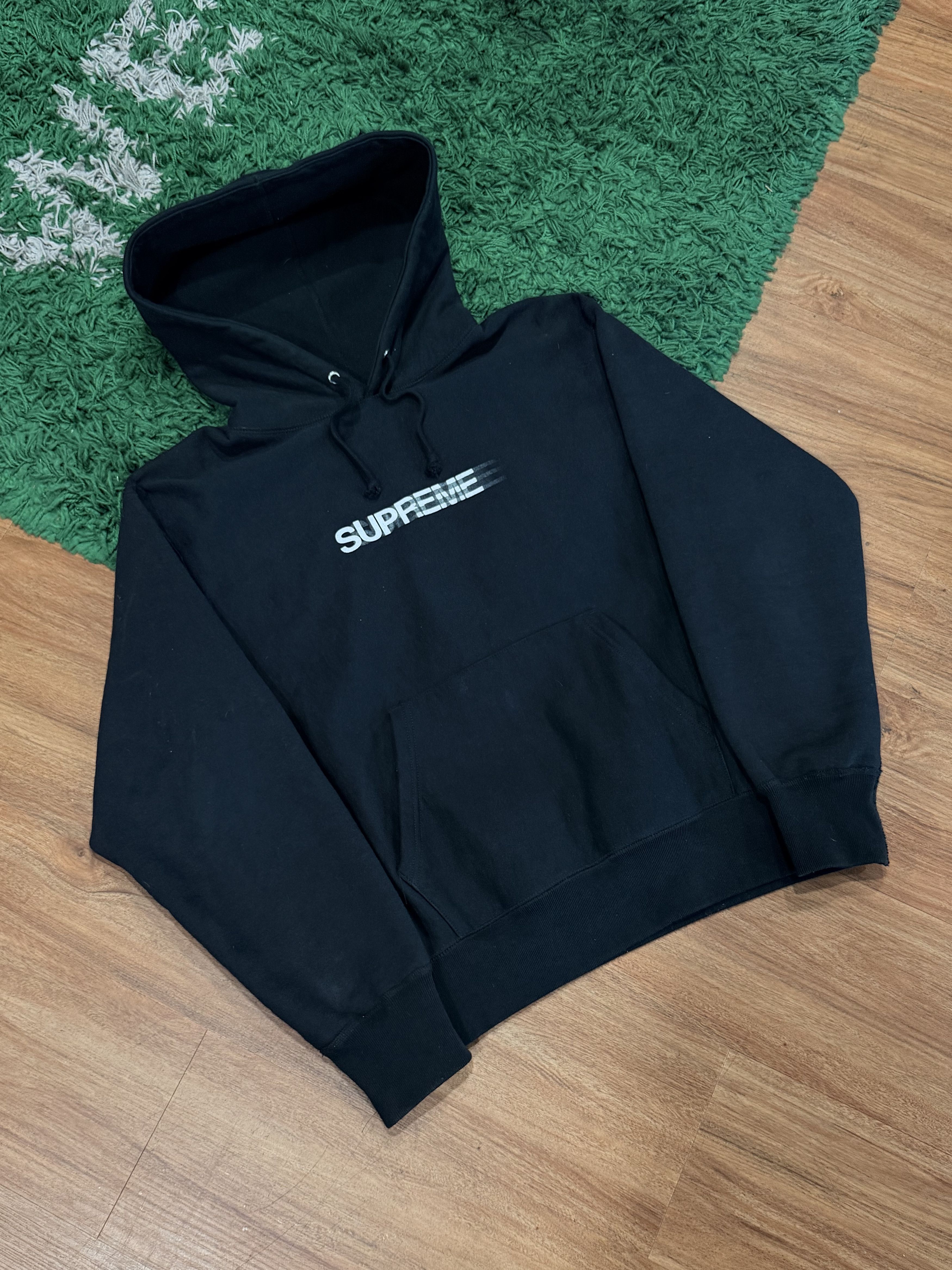Supreme SUPREME - Black Motion Logo Hoodie - Small - Size US S / EU 44-46 / 1 - 3 Thumbnail