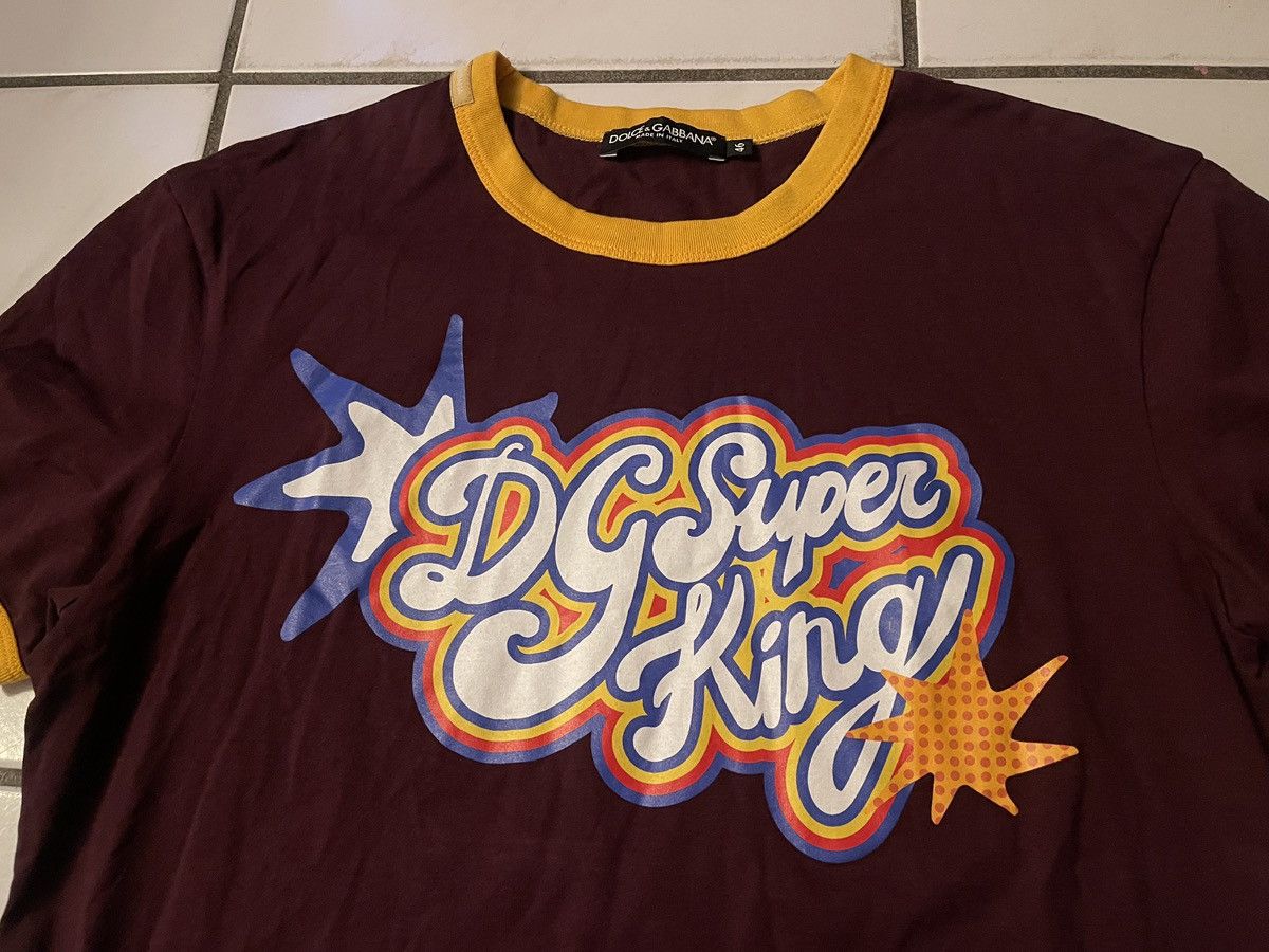 Dolce & Gabbana DOLCE & GABBANA DG Super King Cotton T-Shirt Red Yellow 46 Size US S / EU 44-46 / 1 - 3 Thumbnail
