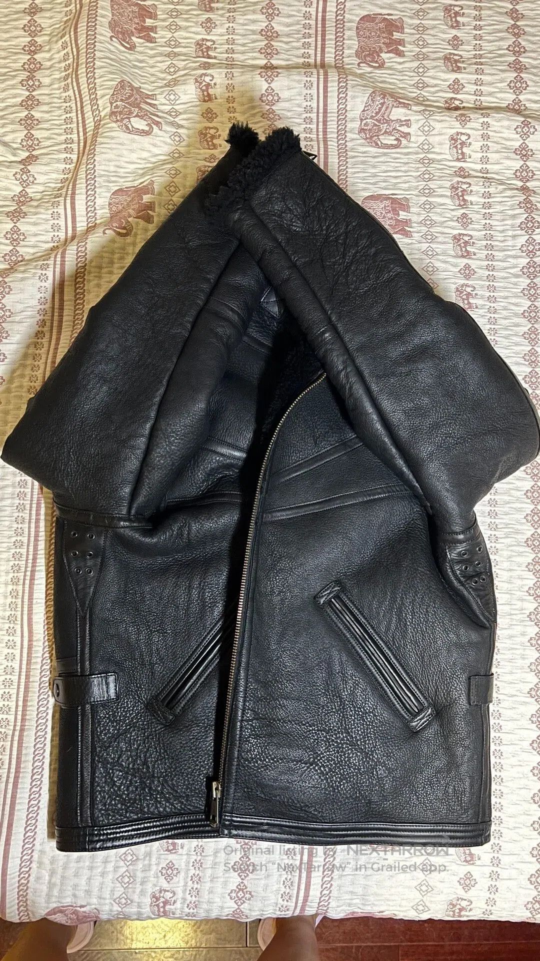 Vintage Vintage D-3 Leather Flight Jacket Men. Size US XXL / EU 58 / 5 - 5 Thumbnail