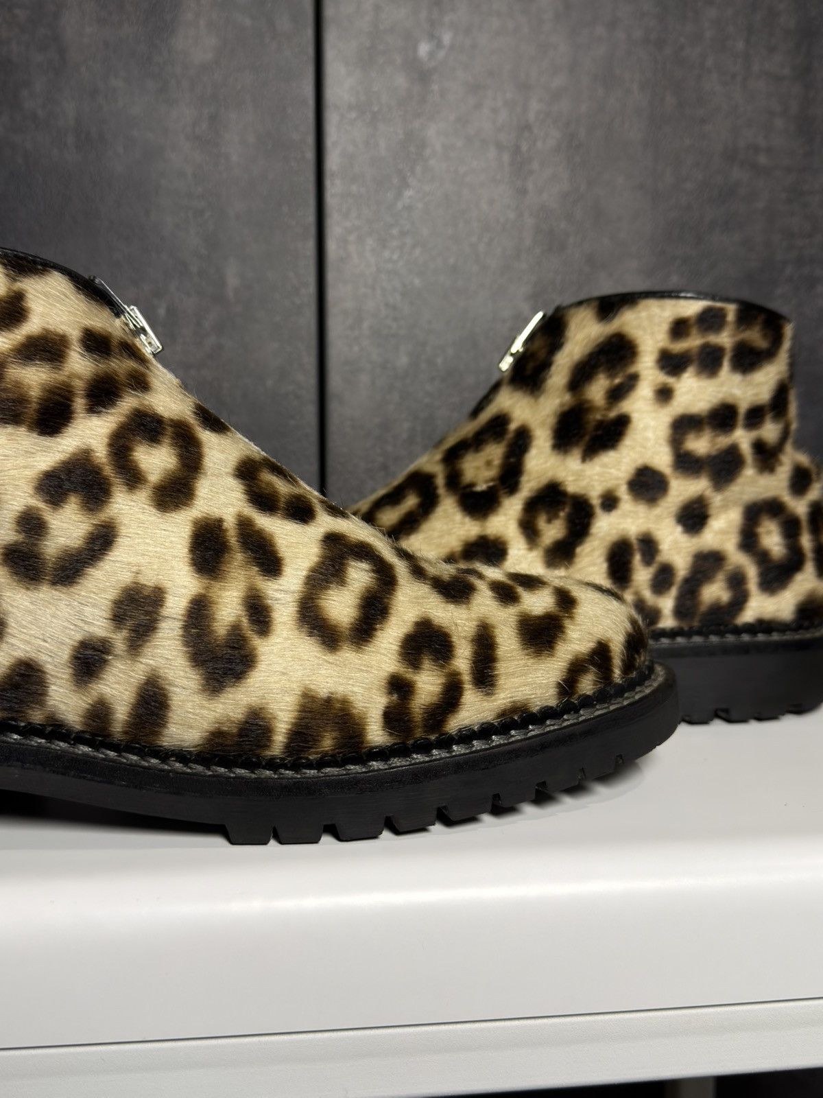 Vintage Sick Kandahar Pony Hair Fur Leopard Boots 424 Owens Yohji Size US 10 / IT 40 - 5 Thumbnail