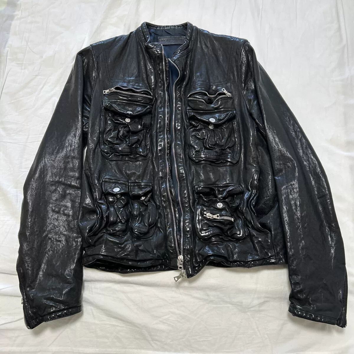 Neil Barrett Neil Barrett Leather Jacket XXS Italy Size US XXS / EU 40 - 1 Thumbnail