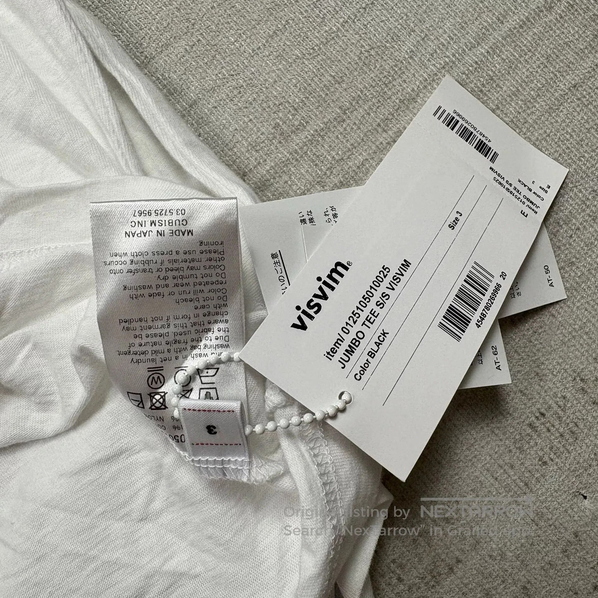 Visvim VISVIM JUMBO TEE S/S 25SS. Size US L / EU 52-54 / 3 - 5 Thumbnail