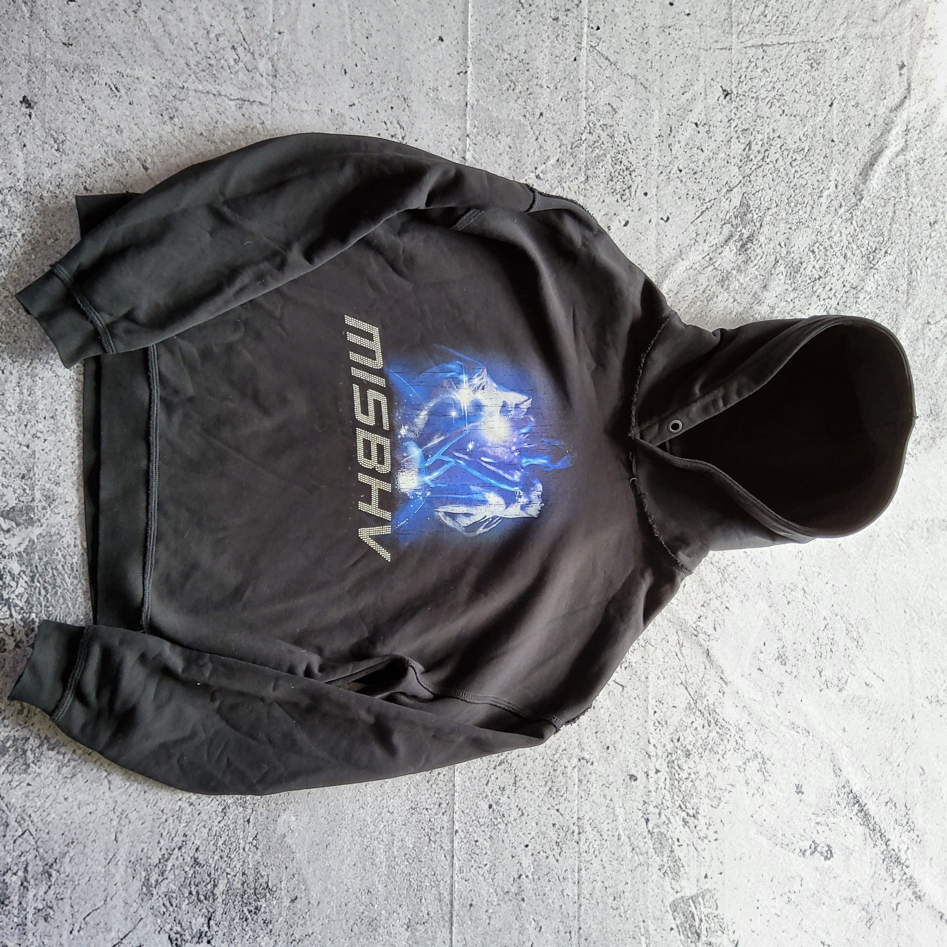 image of Misbhv 2001 Hoodie in Black/Blue, Men's (Size Large)