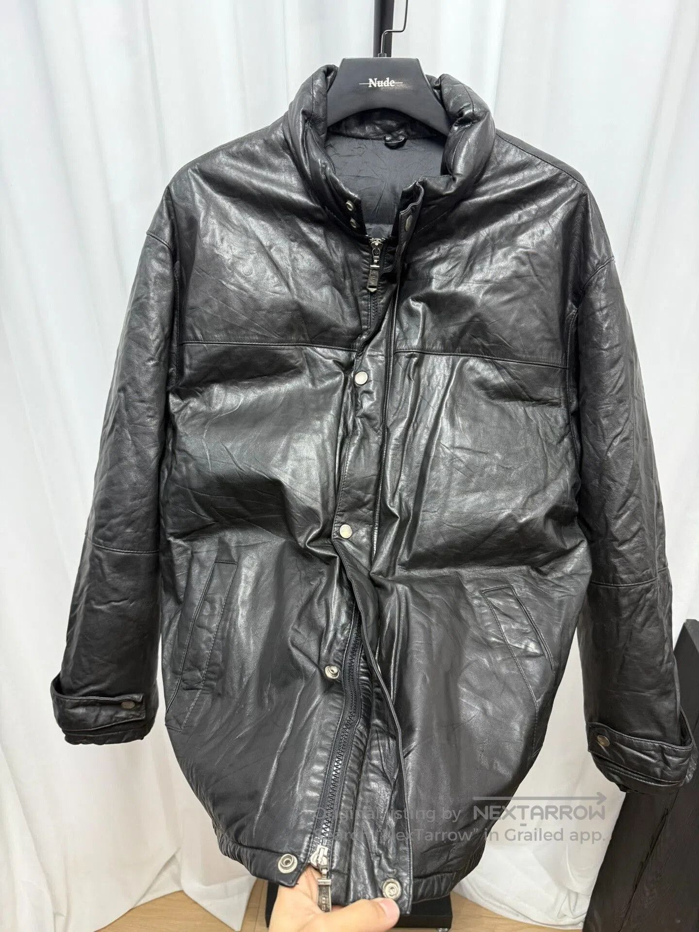 Yohji Yamamoto yohji yamamoto leather down jacket M size. Size US M / EU 48-50 / 2 - 4 Thumbnail