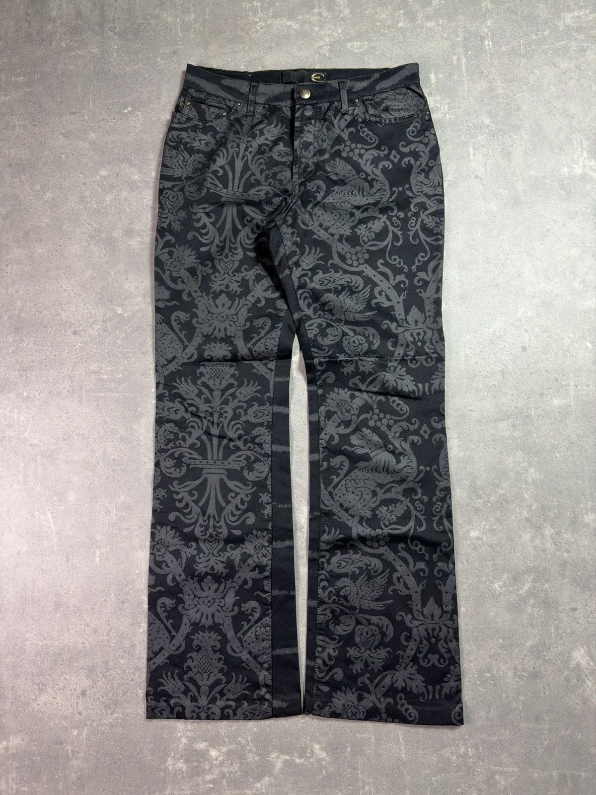 Just Cavalli 00s Just Cavalli Baroque Animal Flared Denim Jeans 30 Rare Size US 30 / EU 46 - 1 Thumbnail