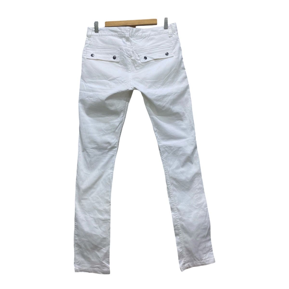 If Six Was Nine Archive White Multi-Zipper Bondage Cargo Pants Y2K Cyber Size US 30 / EU 46 - 2 Thumbnail