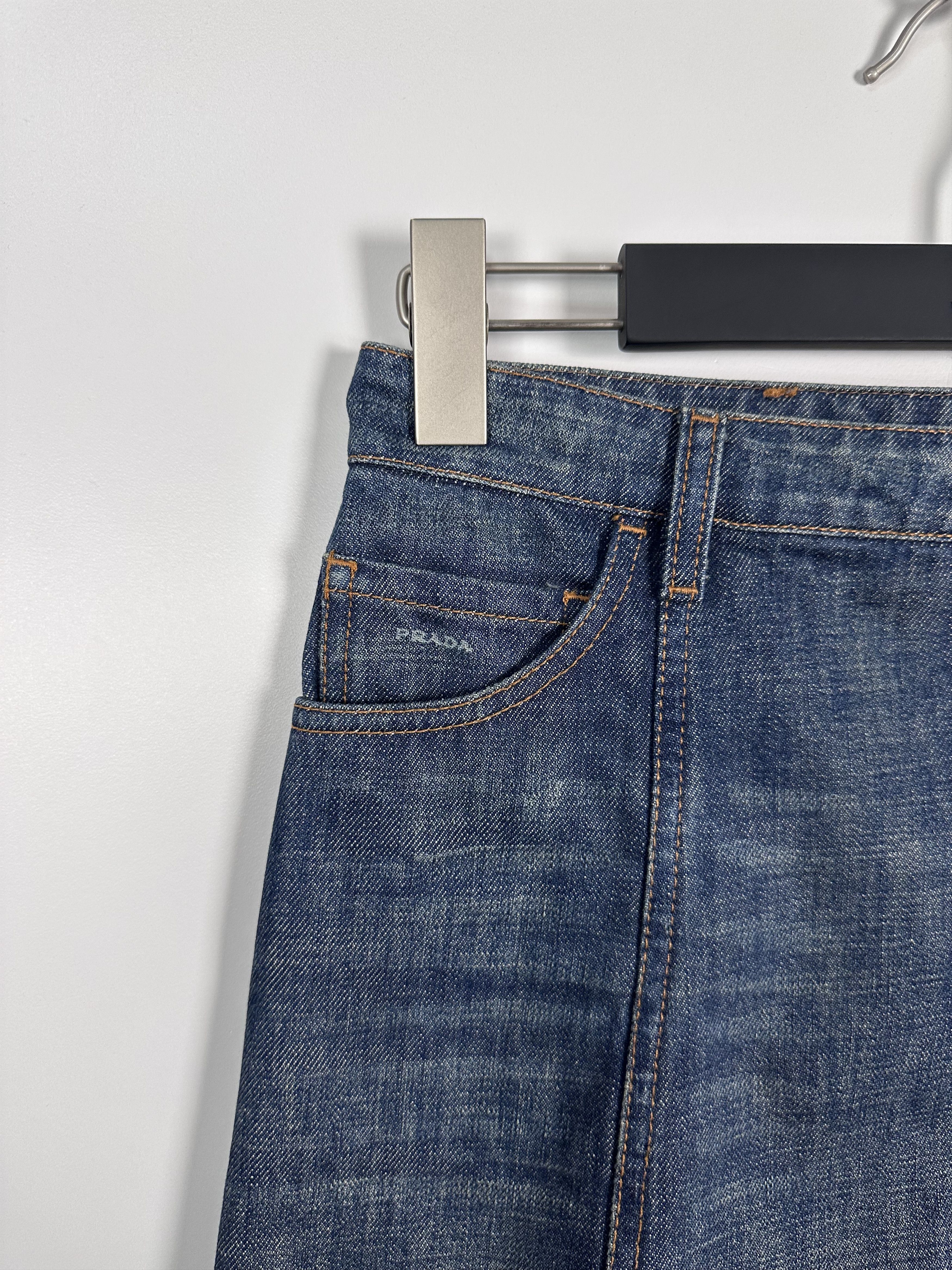 Grailed × Prada Prada Denim Jeans Skirt Blue Womens Size 38 Size 38" / US 16 / IT 52 - 2 Thumbnail