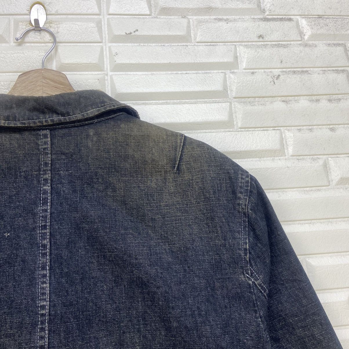 Japanese Brand Japanese Brand Dog House Union Made Distressed Denim Jacket Size US S / EU 44-46 / 1 - 14 Thumbnail