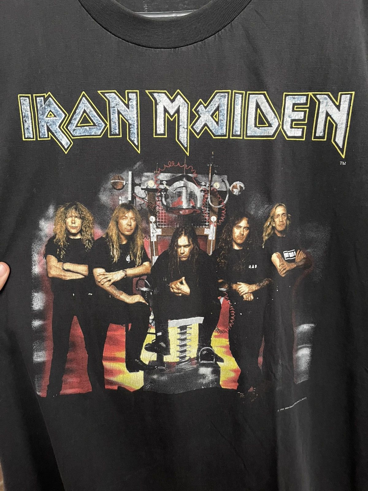 Band Tees 1995 Iron Maiden The X Factor Vintage Rock Band T-Shirt Tee Size US XL / EU 56 / 4 - 5 Thumbnail