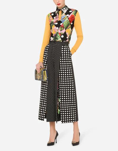 Dolce & Gabbana o1y0925 Floral-Print Polo Sweater in Multicolor Size XL / US 12-14 / IT 48-50 - 6 Thumbnail