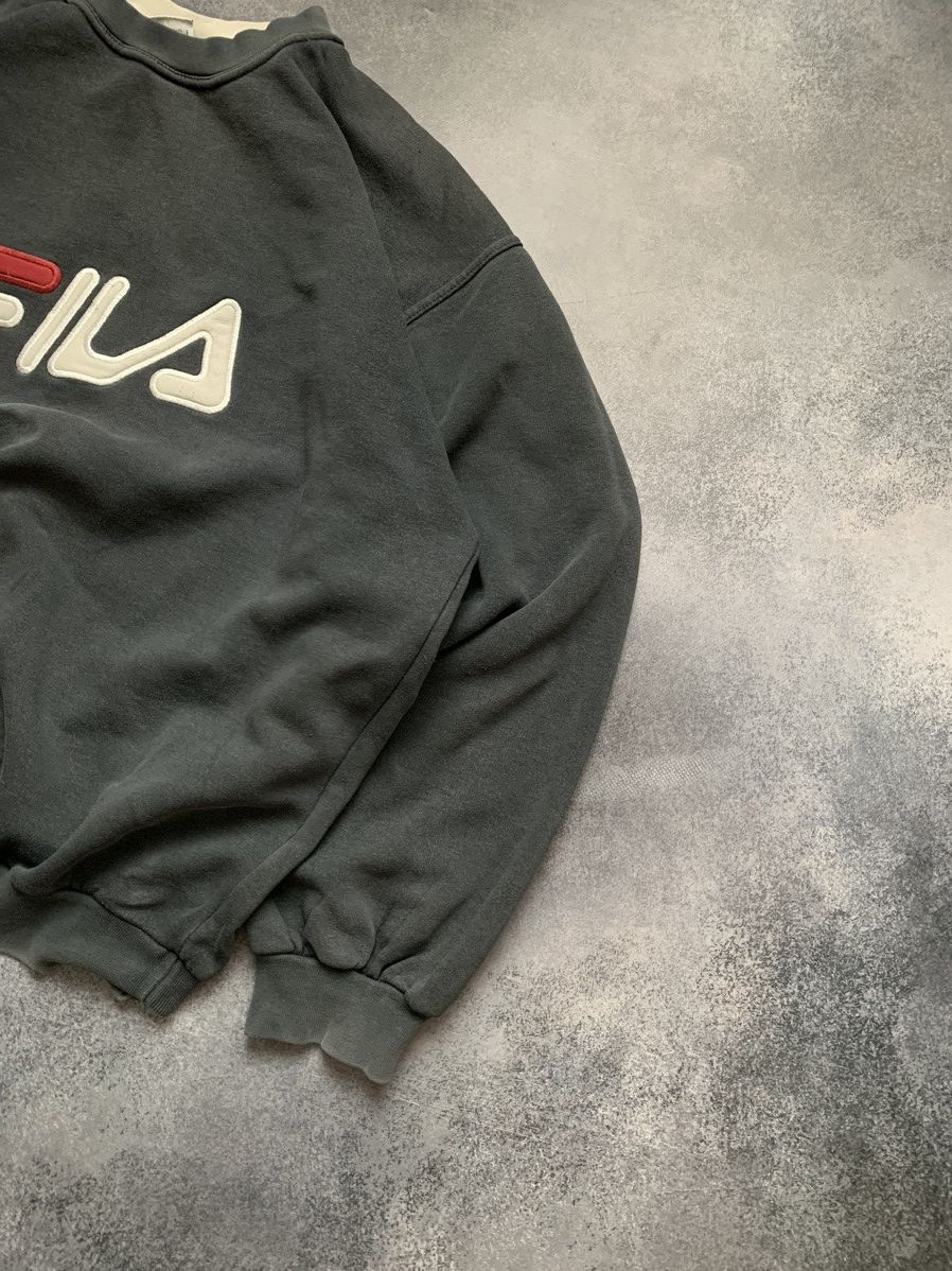 Fila × Vintage Vintage Y2K Fila Heavy Cotton Center Logo Boxy Sweatshirt Size US XL / EU 56 / 4 - 3 Thumbnail