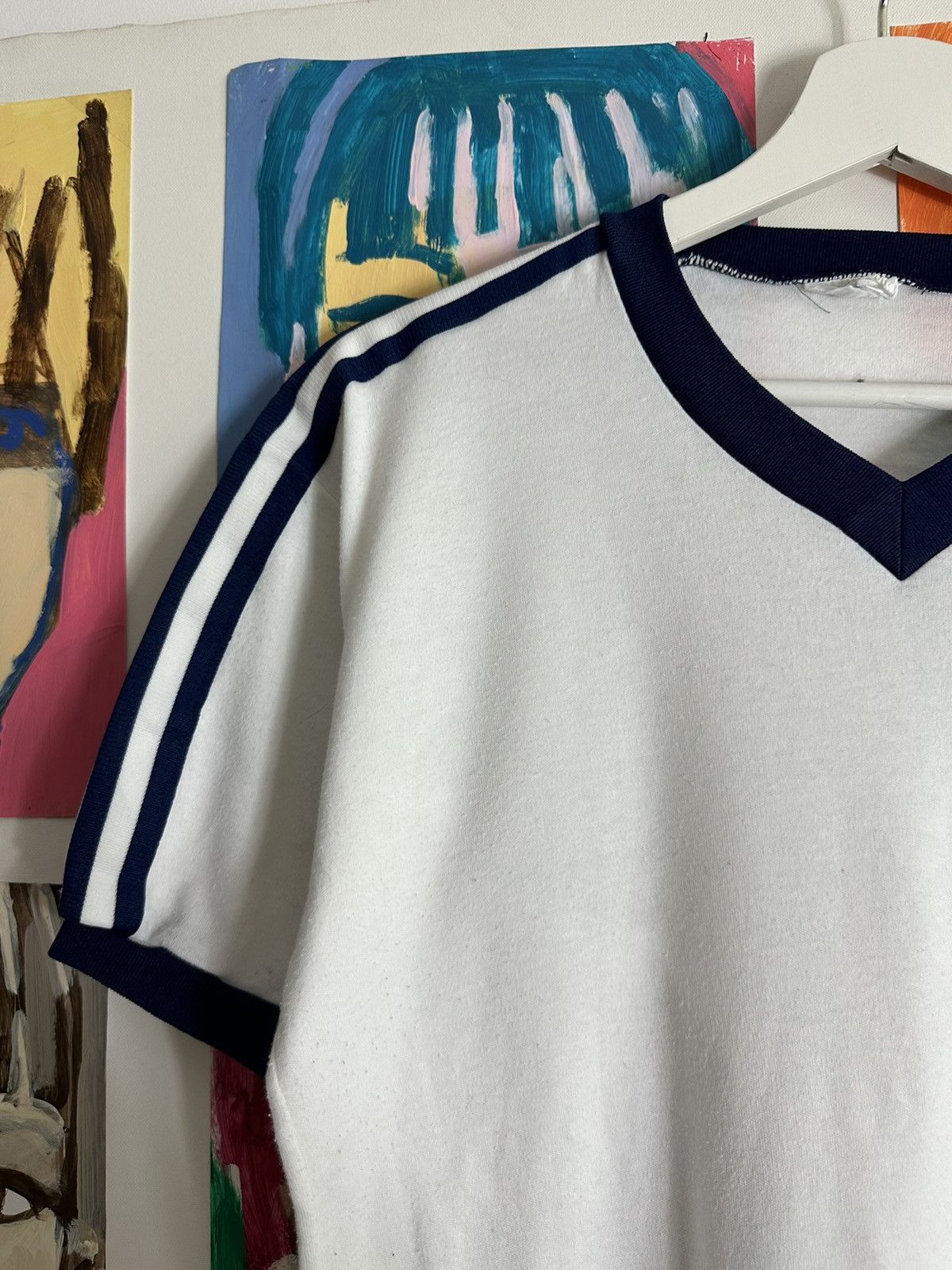Adidas Vintage 70s Adidas Trefoil t shirt Size US M / EU 48-50 / 2 - 5 Thumbnail