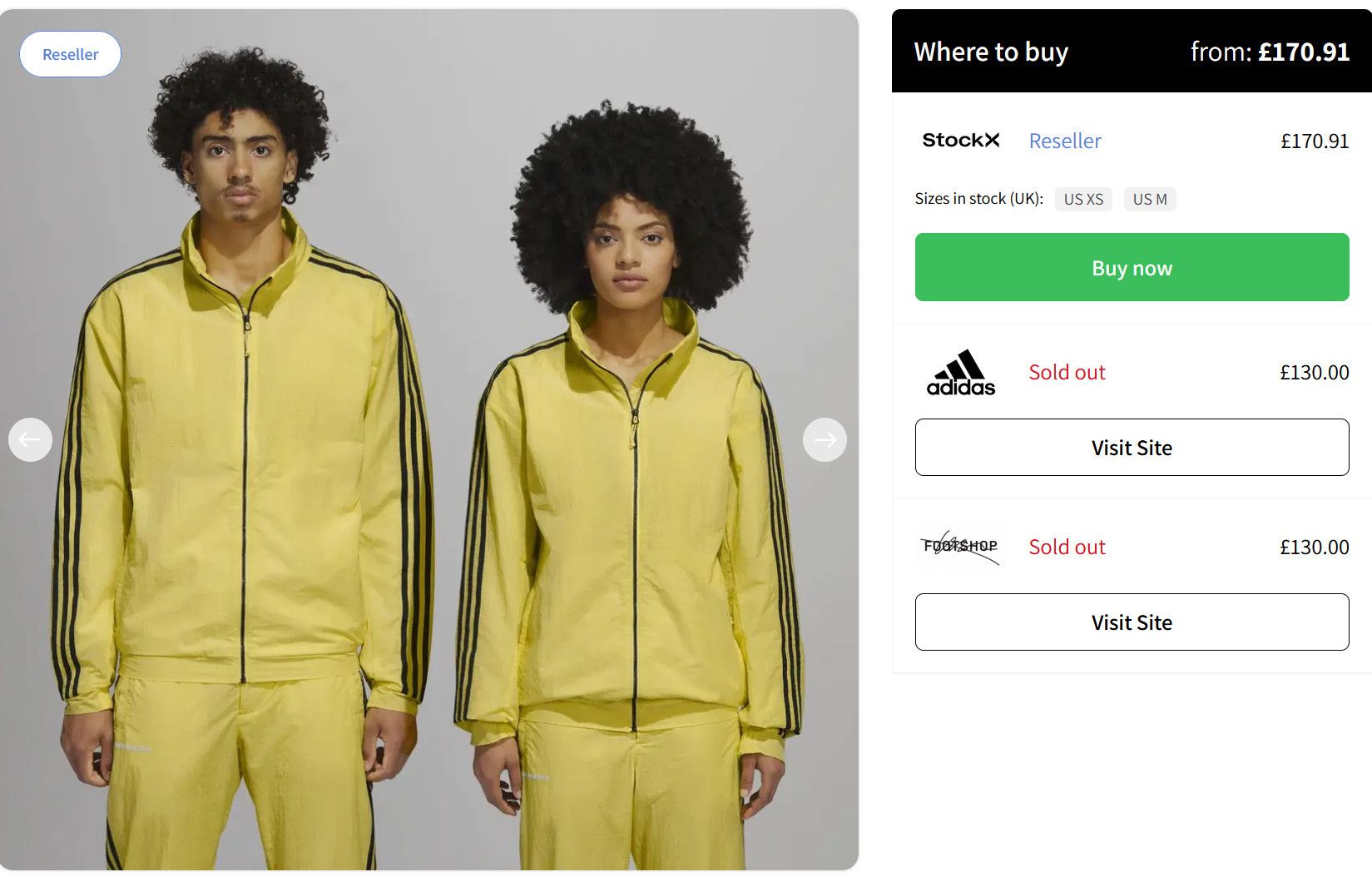 Adidas × Pharrell Adidas x Pharrell Williams Humanrace Shell Ripstop Jacket Size US XS / EU 42 / 0 - 3 Thumbnail