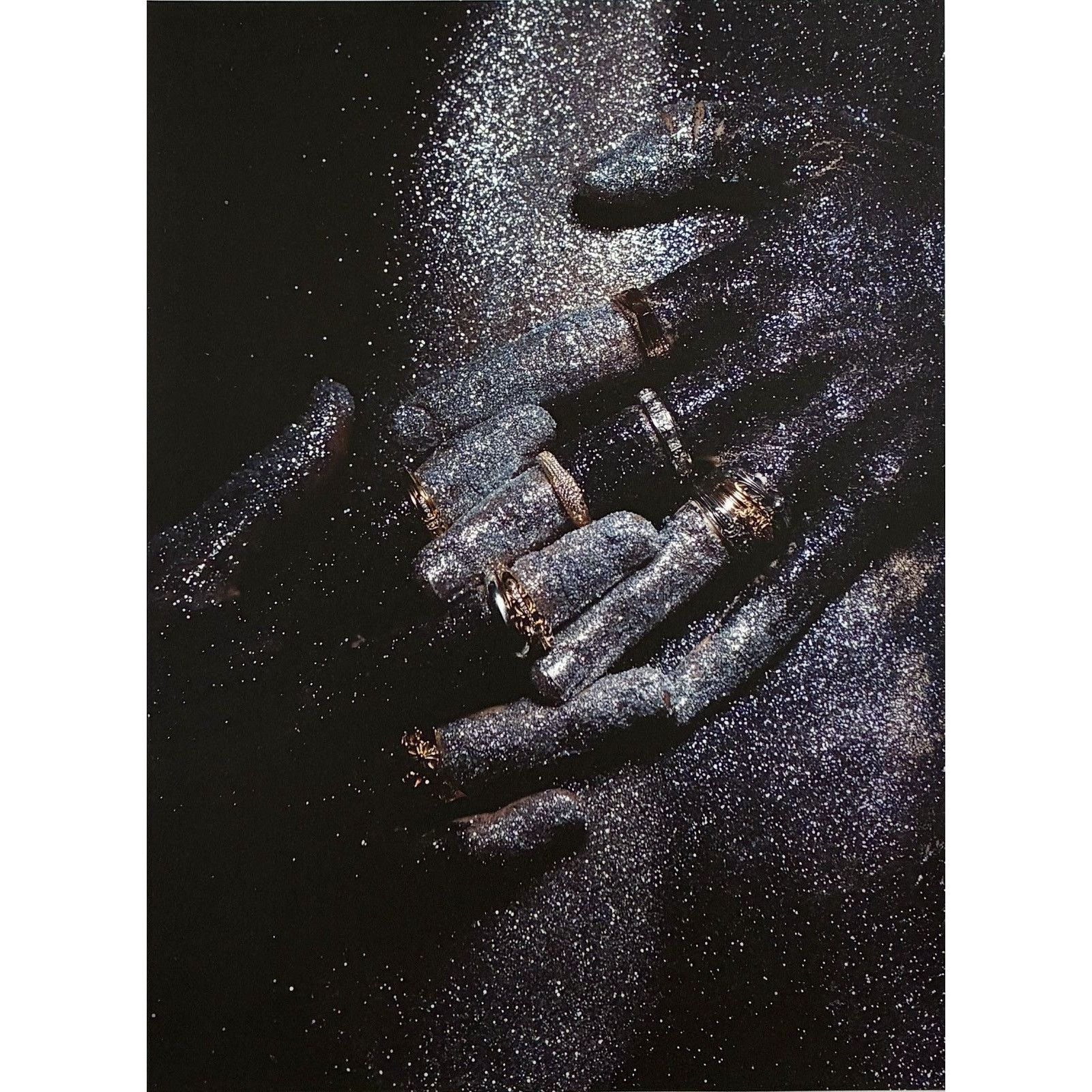 Chrome Hearts × Japanese Brand × Vintage Chrome Hearts glittered hands photo Poster framed 9x11 Size ONE SIZE - 2 Thumbnail