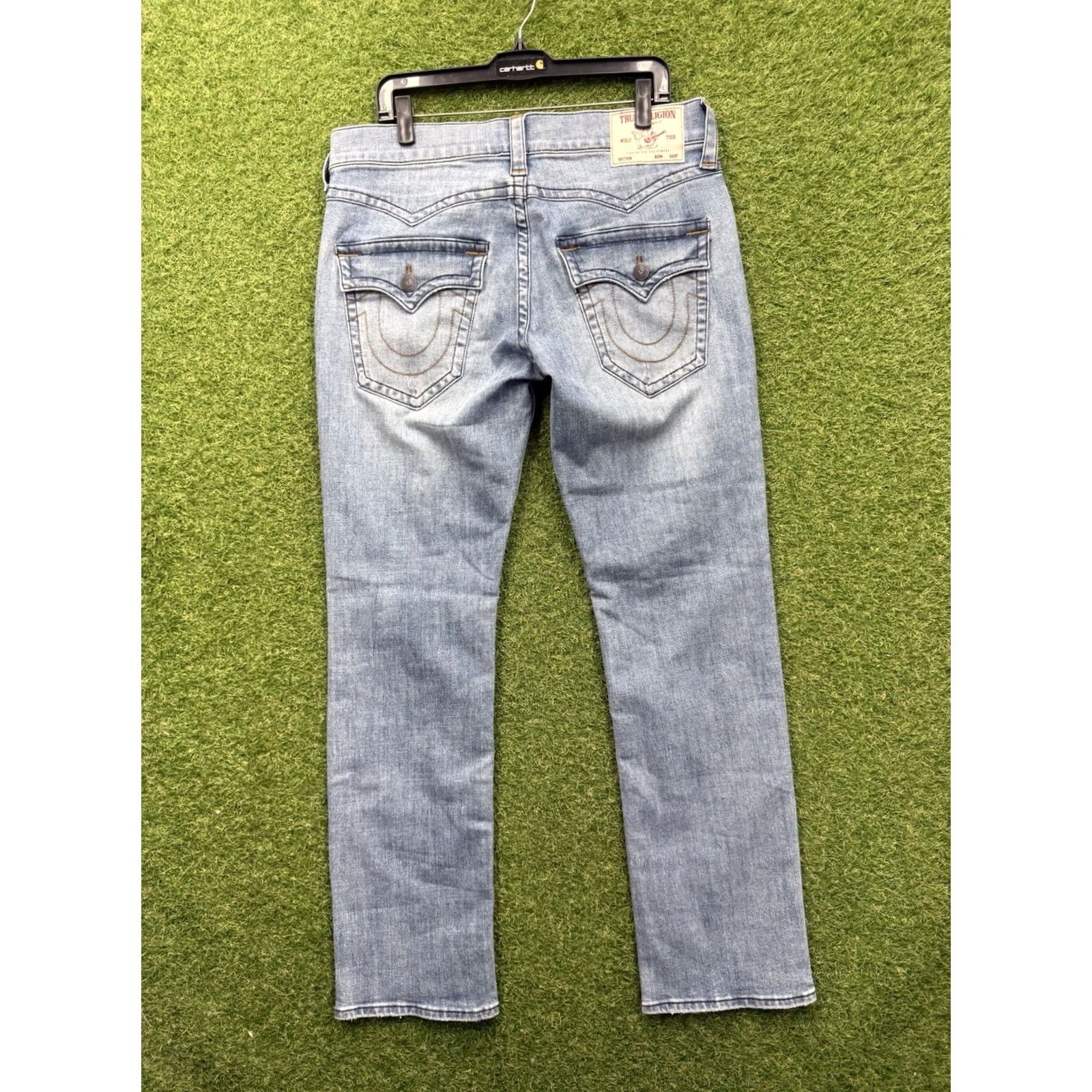 True Religion True Religion Jeans Mens 33 Ricky Straight Denim 5-Pocket 33 in Blue Cotton Relaxed Vintage No Size US 33 - 2 Thumbnail