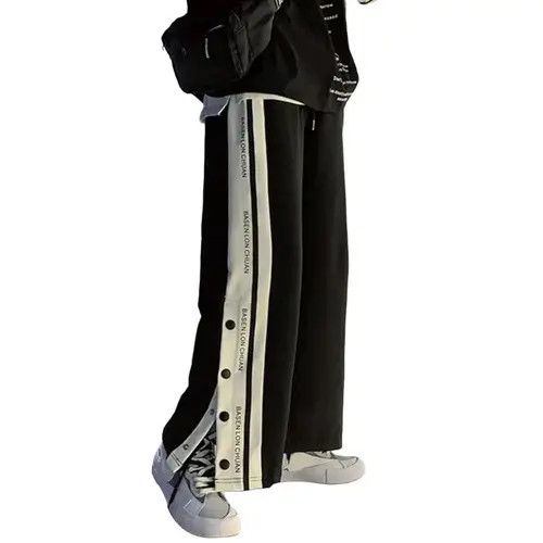 Japanese Brand × Vintage Sweatpants Loose Side Split Buttons Size 32" / US 10 / IT 46 - 3 Thumbnail