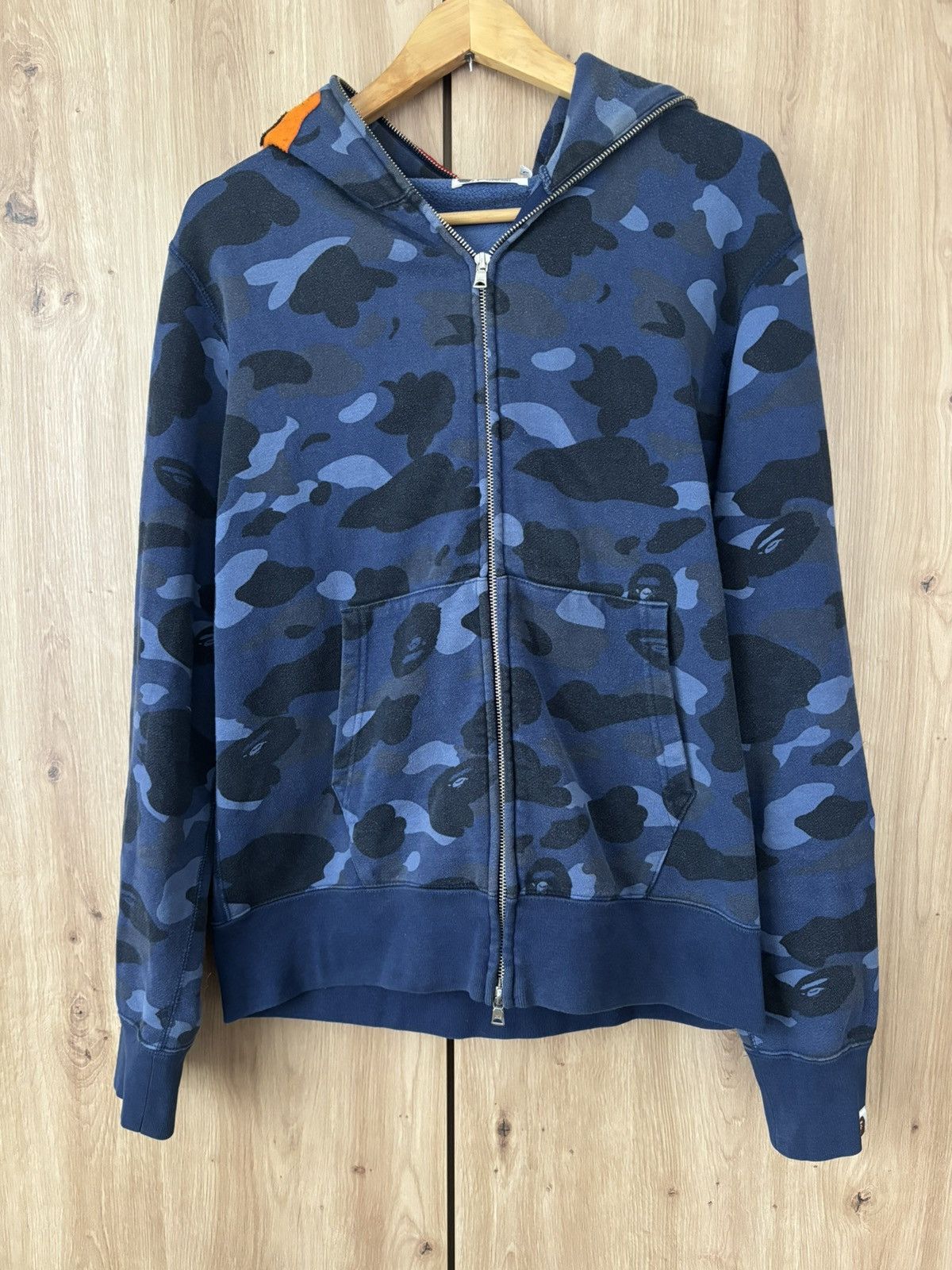 Bape A BATHING APE BAPE BLUE CAMO TIGER FULL ZIP HOODIE Size US L / EU 52-54 / 3 - 1 Thumbnail