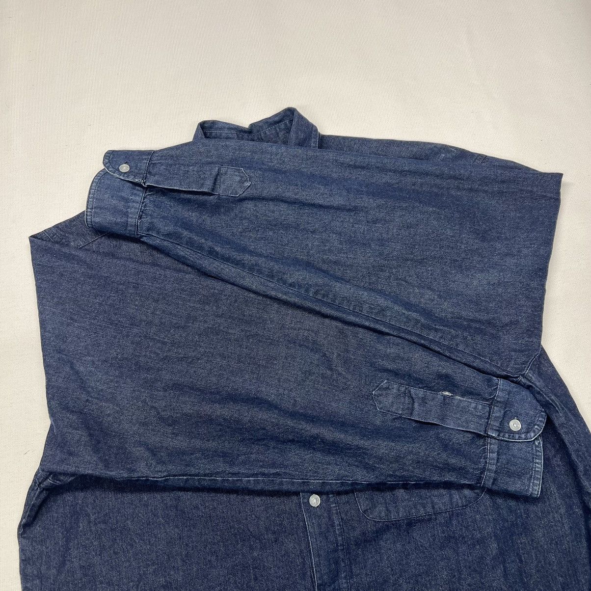 Hard Rock Cafe × Vintage VTG Hard Rock Cafe Denim Shirt Blue Button Queensland Y2K Size US L / EU 52-54 / 3 - 9 Thumbnail