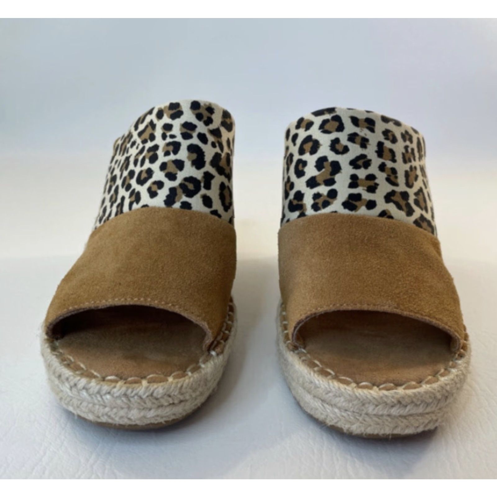 Toms TOMS Monica Espadrille Wedge Sandals Womens Size 8 Brown Casual Slip On High Heel Size US 8 / IT 38 - 7 Thumbnail