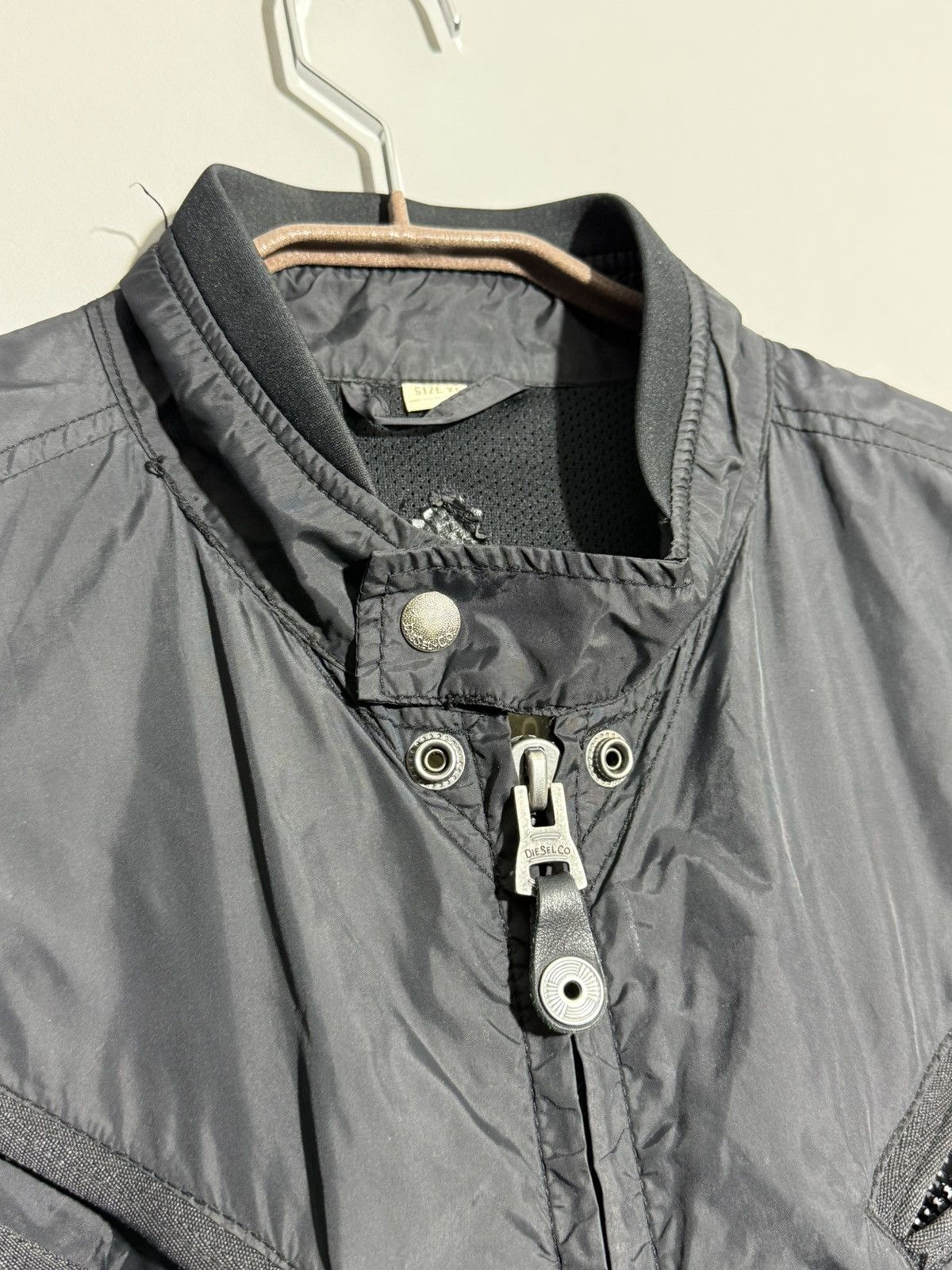 Diesel Vintage Y2k Diesel Nylon Bomber Jacket size XL Size US XL / EU 56 / 4 - 4 Thumbnail