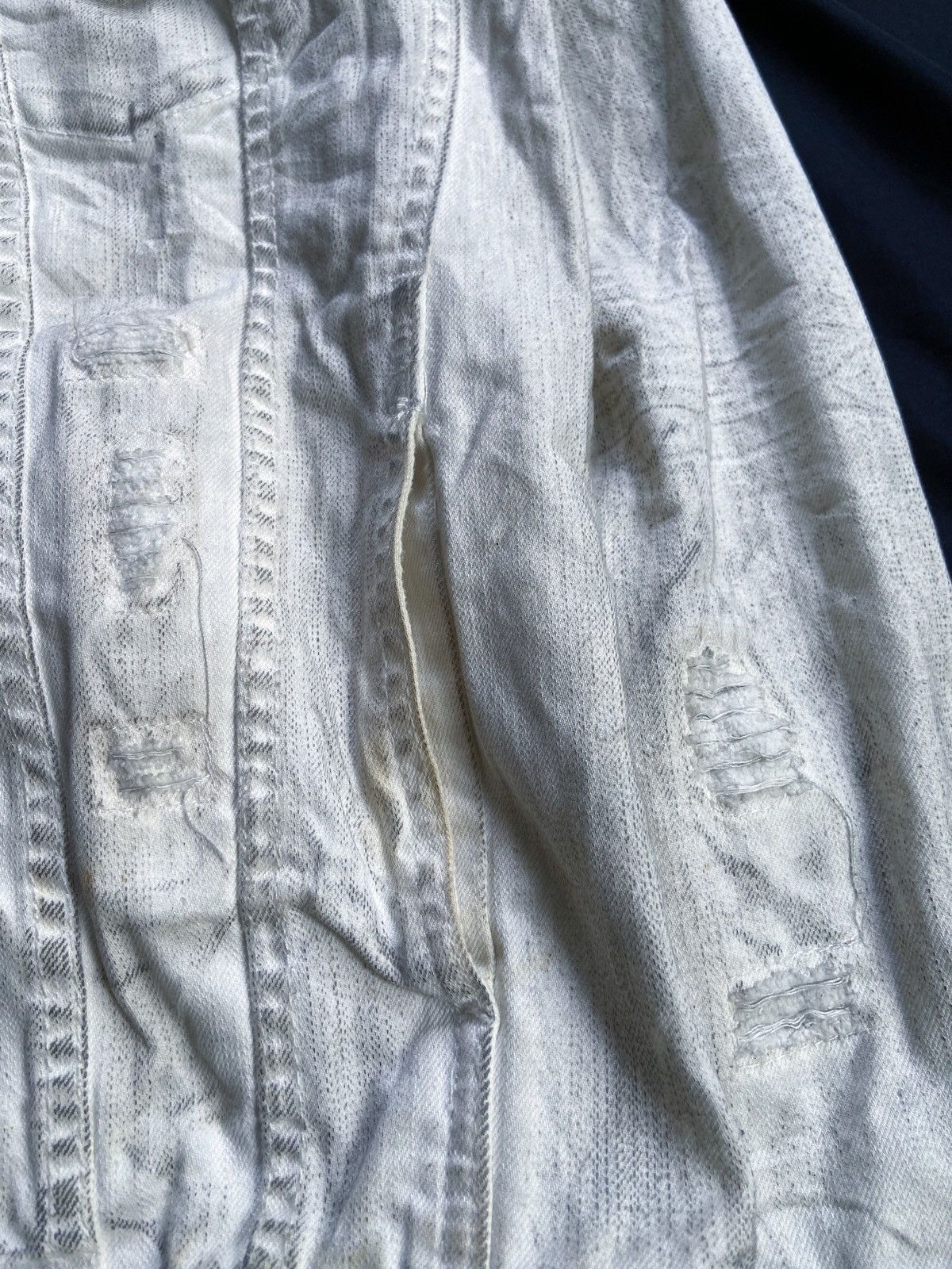 In The Attic IN THE ATTIC PUNK DISTRESSED DENIM JACKET Size US M / EU 48-50 / 2 - 8 Thumbnail