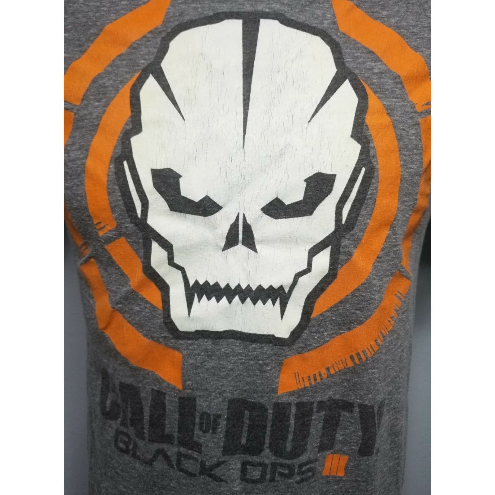 Etro Call of Duty T-Shirt Skull Logo Gray M Mens Short Sleeve Vintage: No, Regular Fit, Cotton Polyester Blend, Logo, Tagless, Black Ops 3 Skull Theme Size US M / EU 48-50 / 2 - 3 Thumbnail