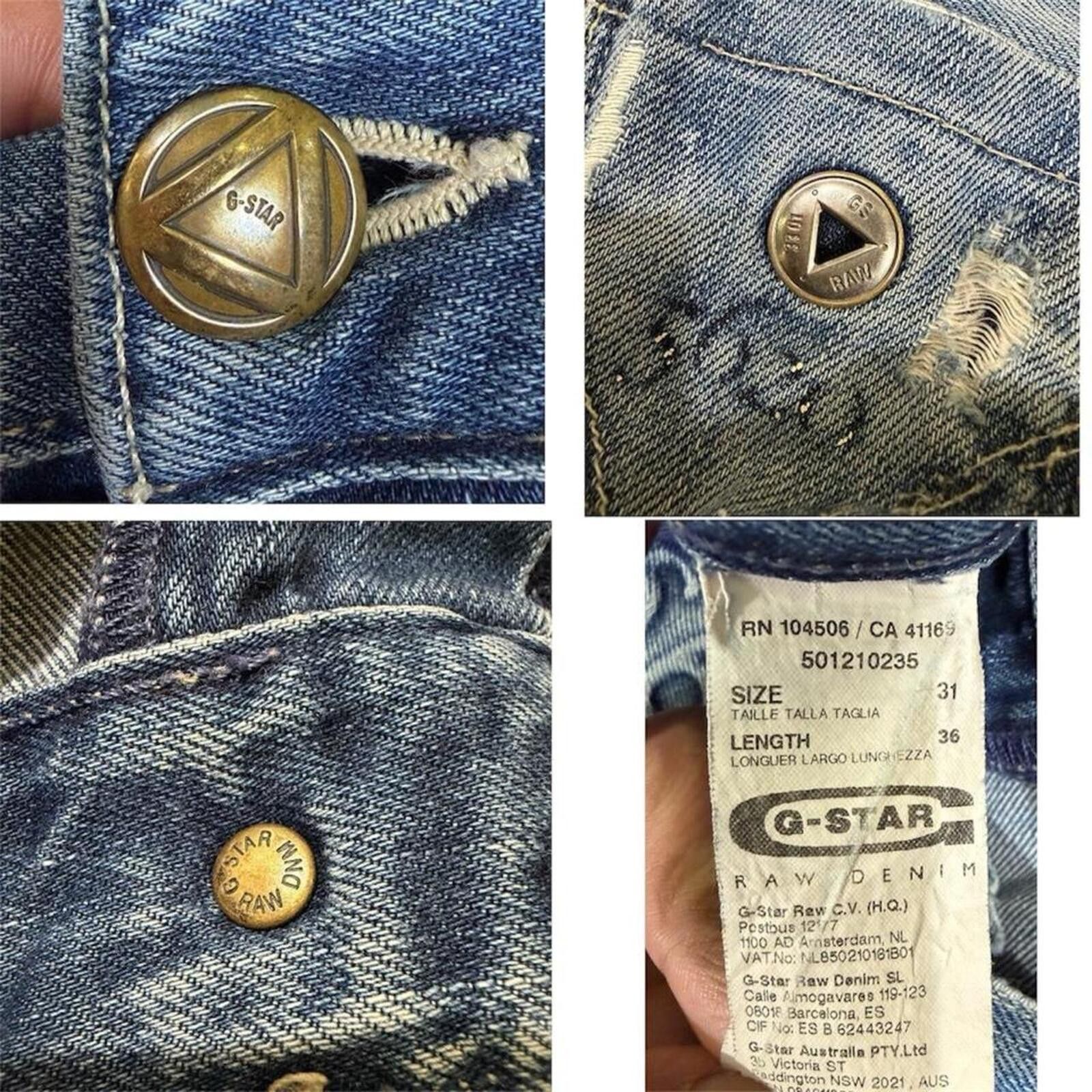 Other G star Raw baggy look biker style denim jeans Size US 30 / EU 46 - 8 Thumbnail