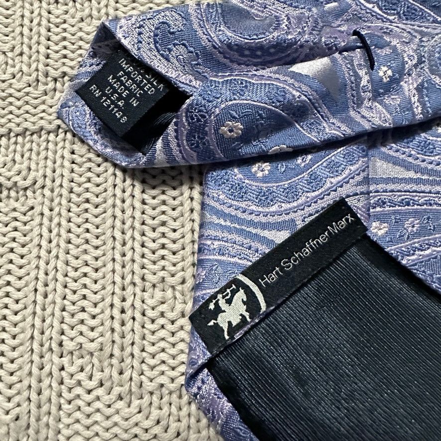 Hart Schaffner Marx Hart Schaffner Marx purple paisley silk tie Size ONE SIZE - 3 Thumbnail