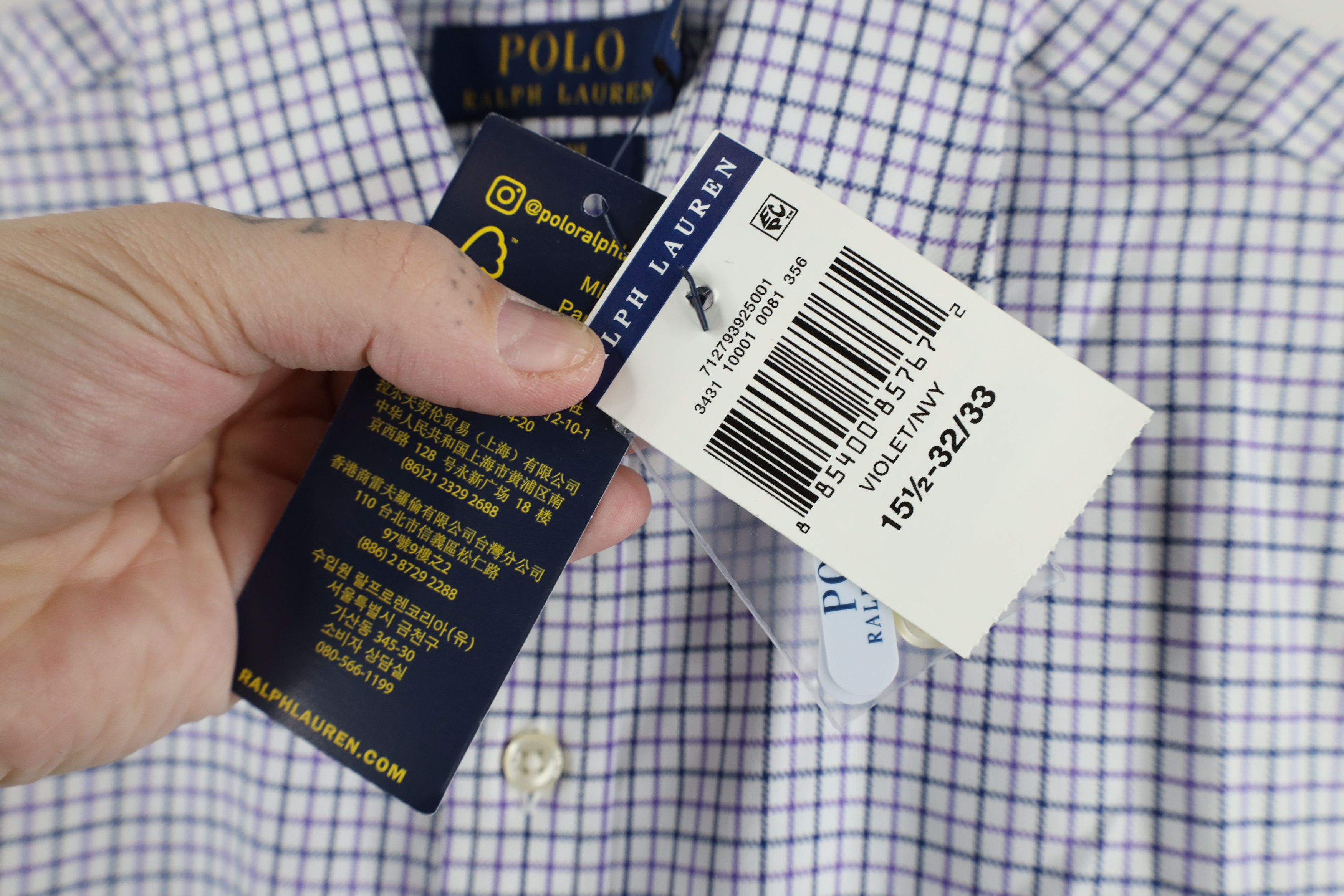 Ralph Lauren × Vintage New Ralph Lauren Fit Easy Care Collared Button Shirt Plaid Size US M / EU 48-50 / 2 - 7 Thumbnail