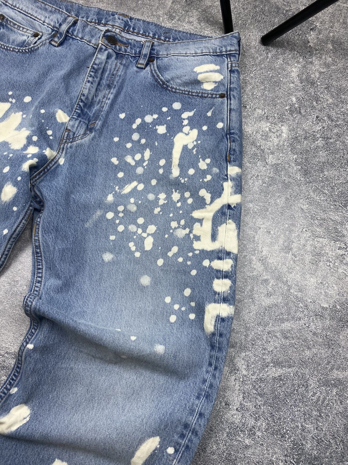 Levi's Levis Custom Faded Distressed Crazy Jeans Size US 32 / EU 48 - 9 Thumbnail