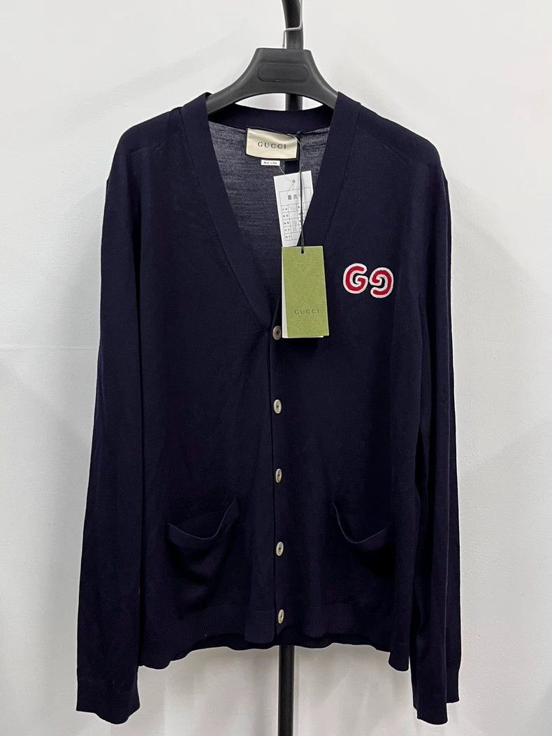 Gucci Gucci GG embroidered V-neck single-breasted long-sleeved k Size US XL / EU 56 / 4 - 1 Thumbnail