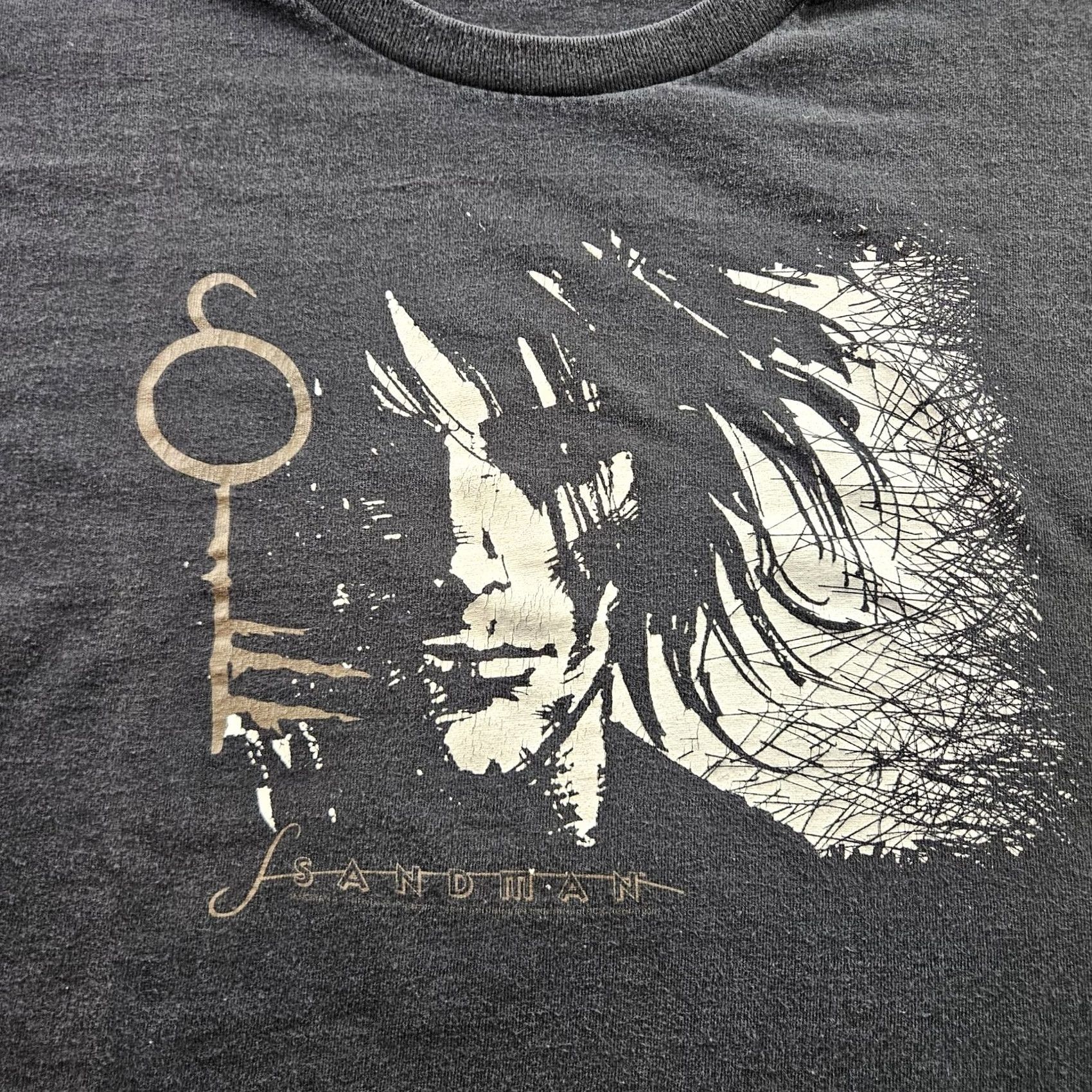 Vintage Sandman Shirt Mens XL Black Graphic Neil Gaiman Comic Book Tee Y2K Size US XL / EU 56 / 4 - 2 Thumbnail
