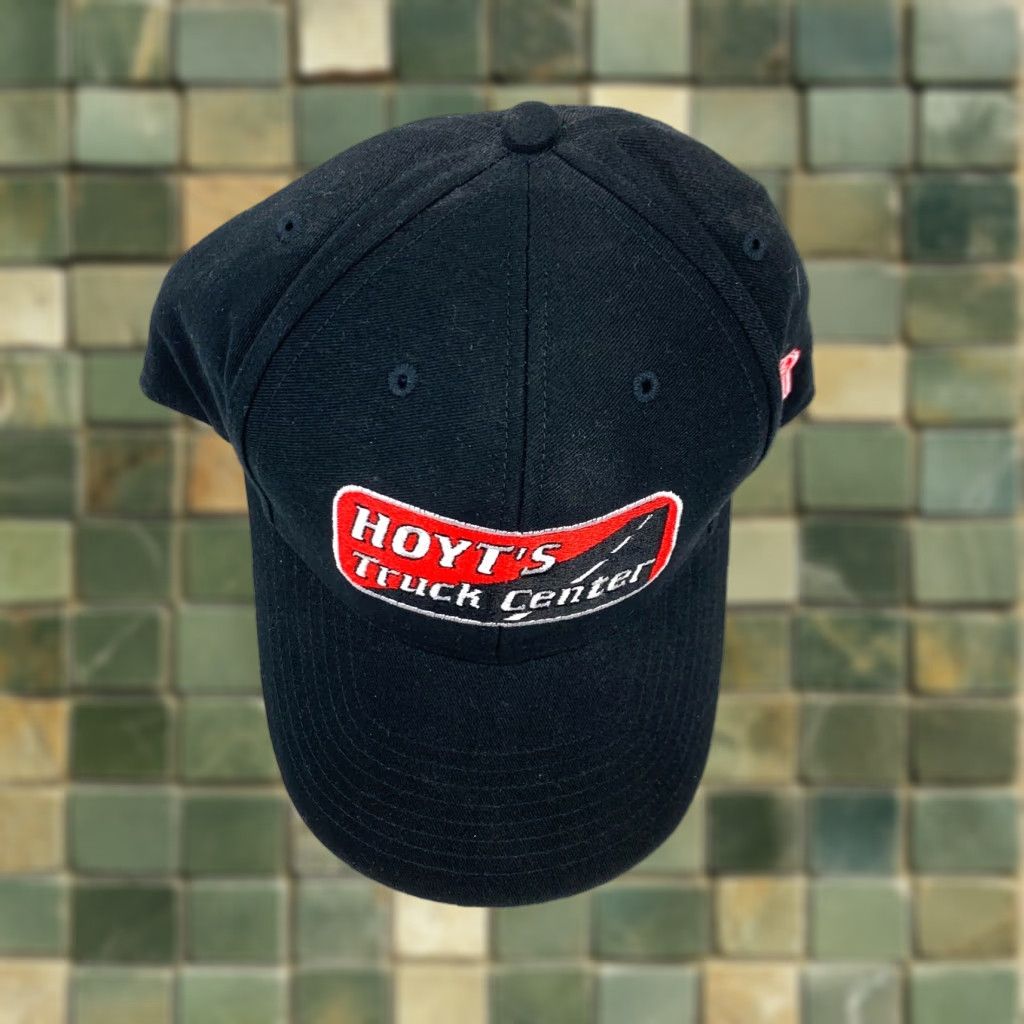 Vintage VINTAGE Cyrk Hat Cap Trucker Snapback One Size Black Cotton Truck Center Topeka KS Hoyt's Truck Center 90s Mens Womens Girls Boys Size ONE SIZE - 1 Thumbnail