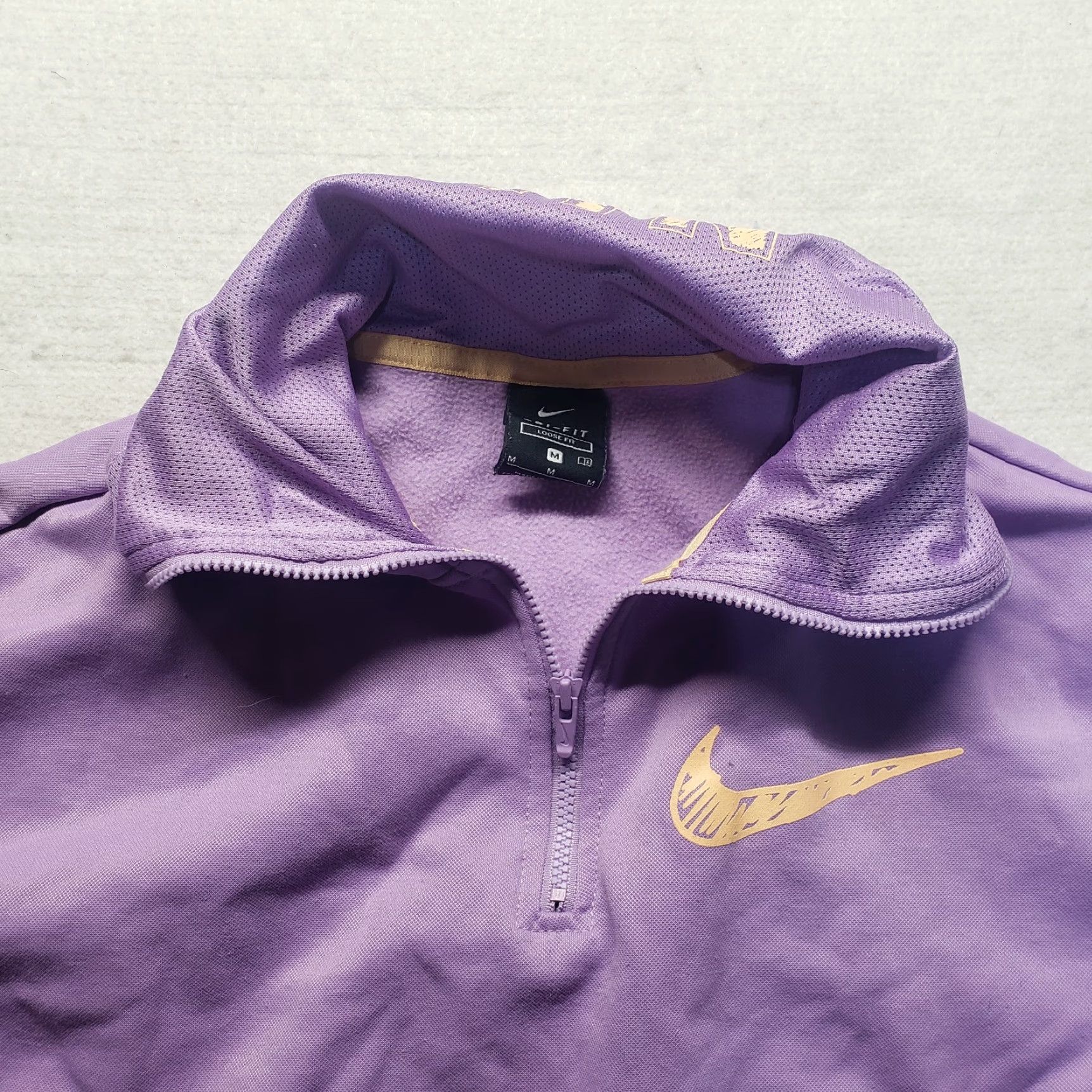 Nike Nike Sweatshirt Women's Shirt Adult M Purple Dri-FIT Logo Cropped Oversized Colorful 2017 Nike Dri-FIT Casual Fall Spring Crew Knit Size M / US 6-8 / IT 42-44 - 2 Thumbnail