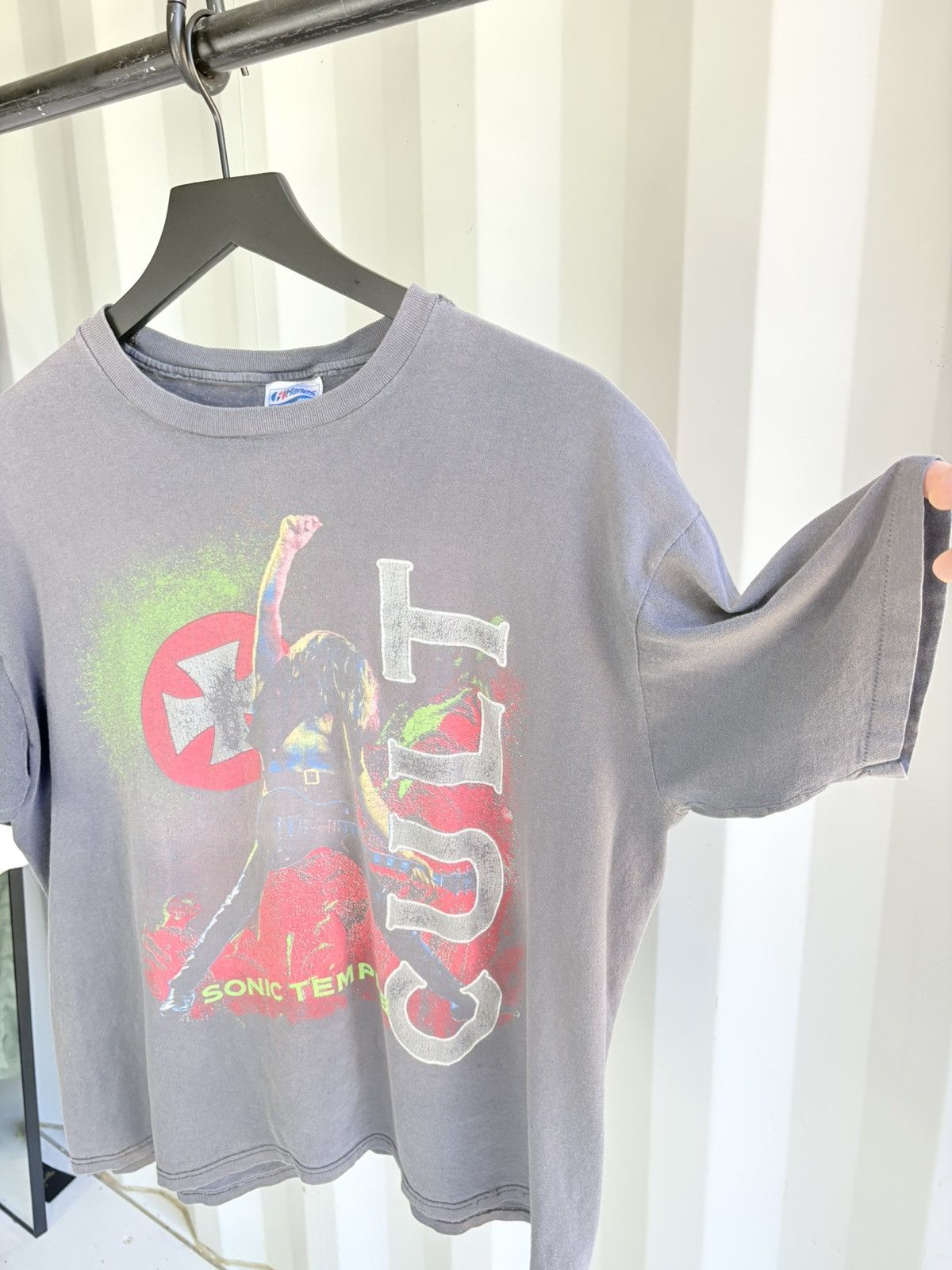 Band Tees Vintage Sonic Temple Shirt Faded Distressed GRUNGE Band Size US L / EU 52-54 / 3 - 5 Thumbnail