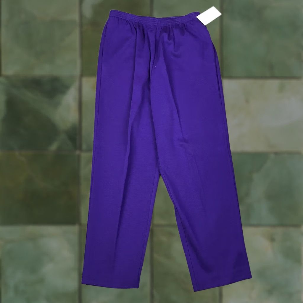 Vintage VINTAGE Alfred Dunner Sweatpants Women 16 Medium Pockets 29x27.5 90s Stylish Purple Indoor / Everyday Waist 29 in Size 32" / US 10 / IT 46 - 1 Thumbnail
