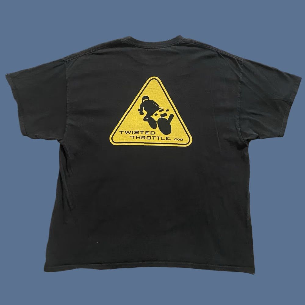 Gildan VINTAGE Y2K Twisted Throttle Motorcycle Graphic T Shirt Black Men’s 2XL Gildan Crew Neck Short Sleeve T-Shirt Mens Size US XXL / EU 58 / 5 - 1 Thumbnail