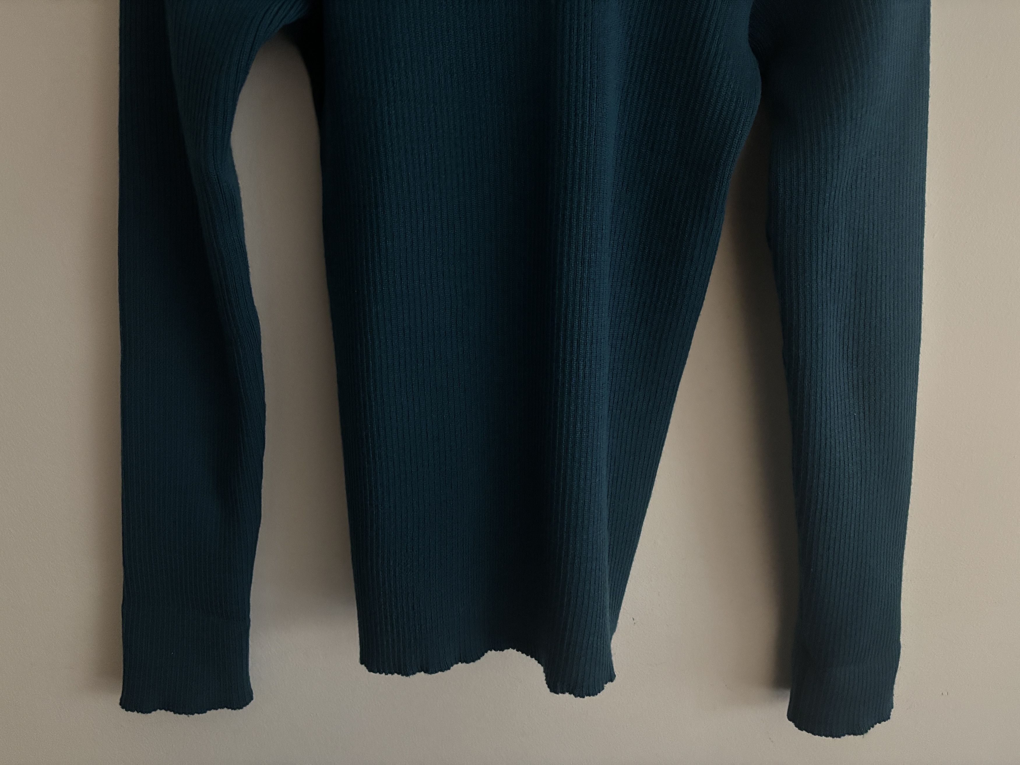 S.N.S. Herning $315 Teal Blue Fender Crew Neck Wool Sweater - Medium/Large Size US M / EU 48-50 / 2 - 6 Thumbnail