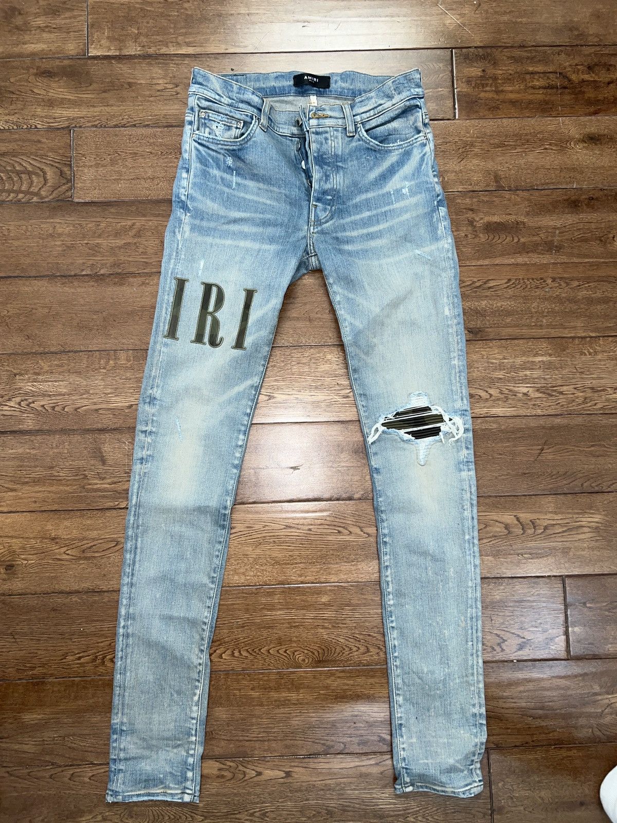 Amiri Amiri Appliqué Camo Logo Jeans Size US 30 / EU 46 - 1 Thumbnail