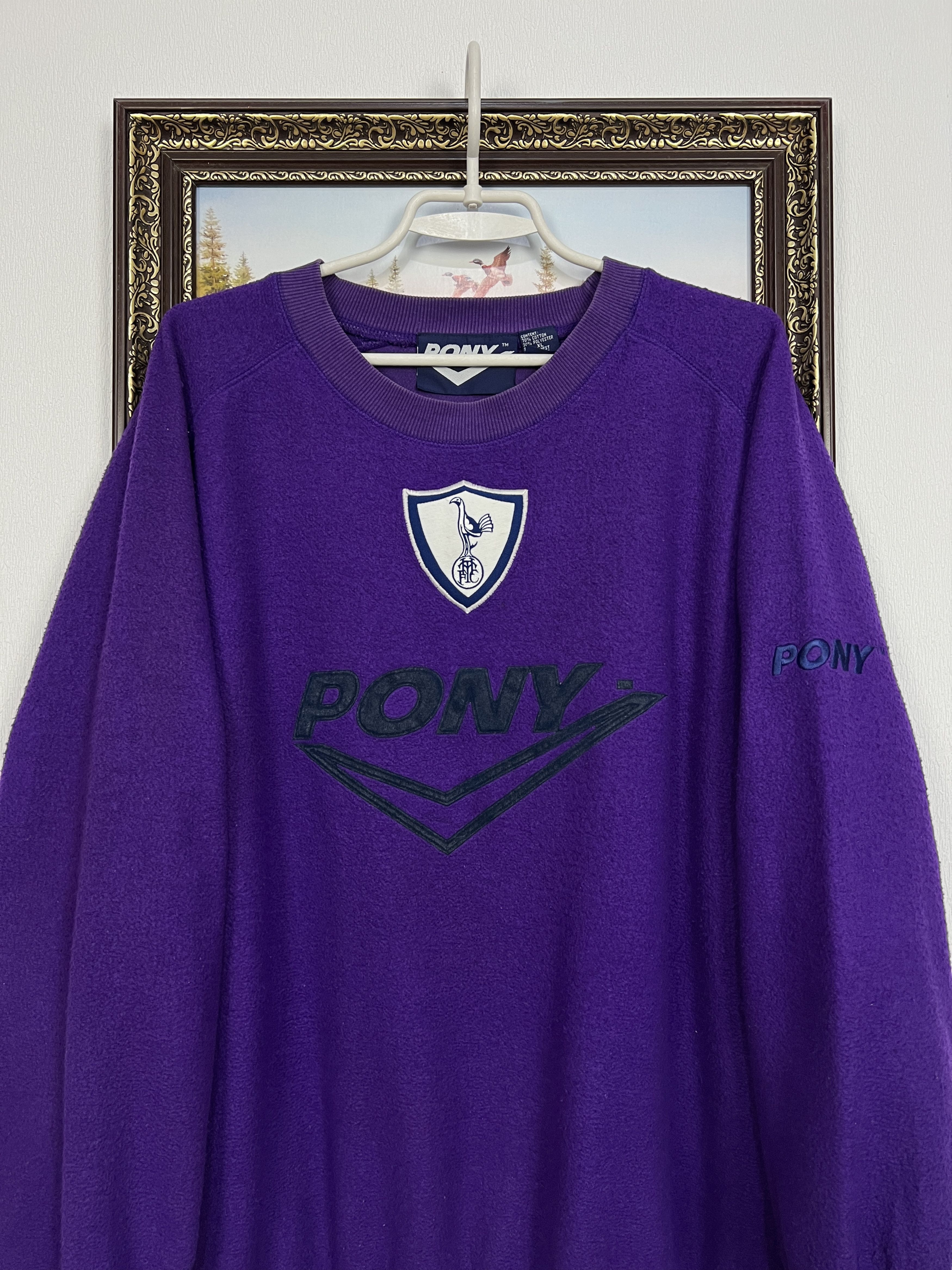 PONY Vintage 90's Pony Tottenham Hotspur Football Sweatshirt Size US XL / EU 56 / 4 - 2 Thumbnail