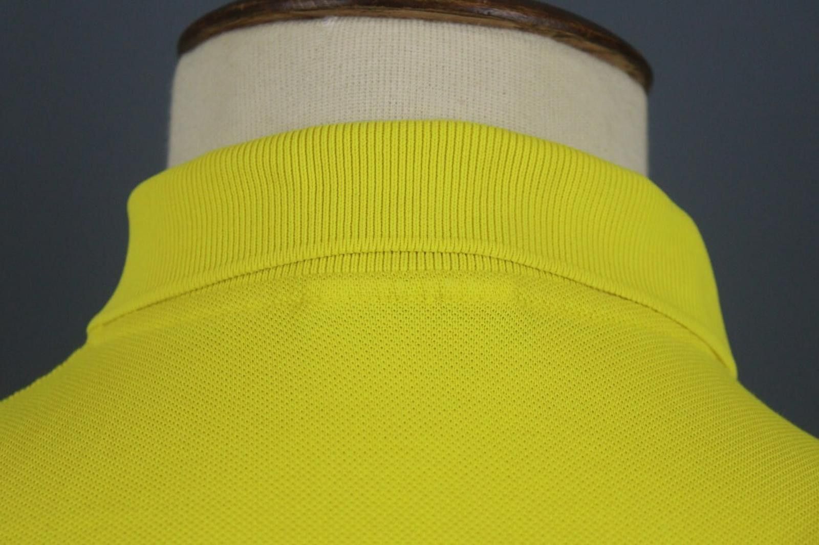 Lacoste Lacoste Yellow Cotton Collared Popover Polo Shirt Size 4 Size US M / EU 48-50 / 2 - 12 Thumbnail