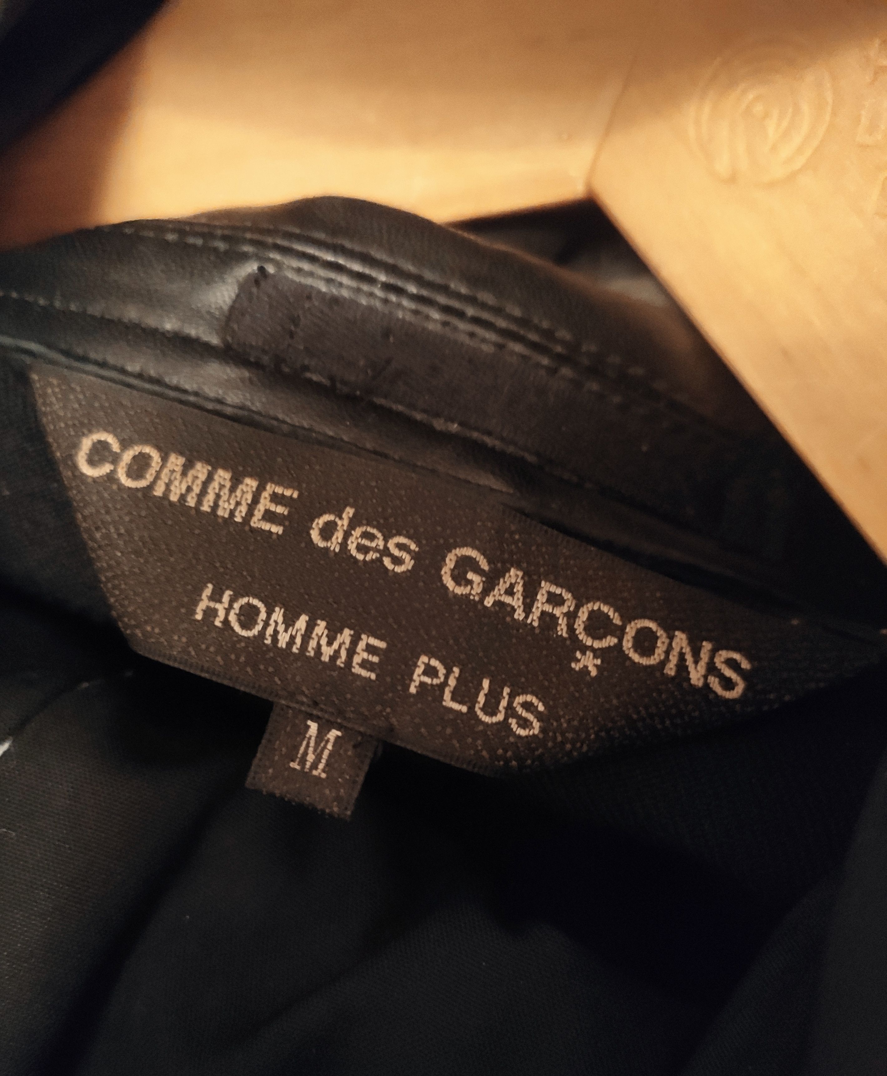 Comme des Garcons Homme Plus ARCHIVE ! AW2002 double breasted blazer with leather collar Size US M / EU 48-50 / 2 - 7 Thumbnail