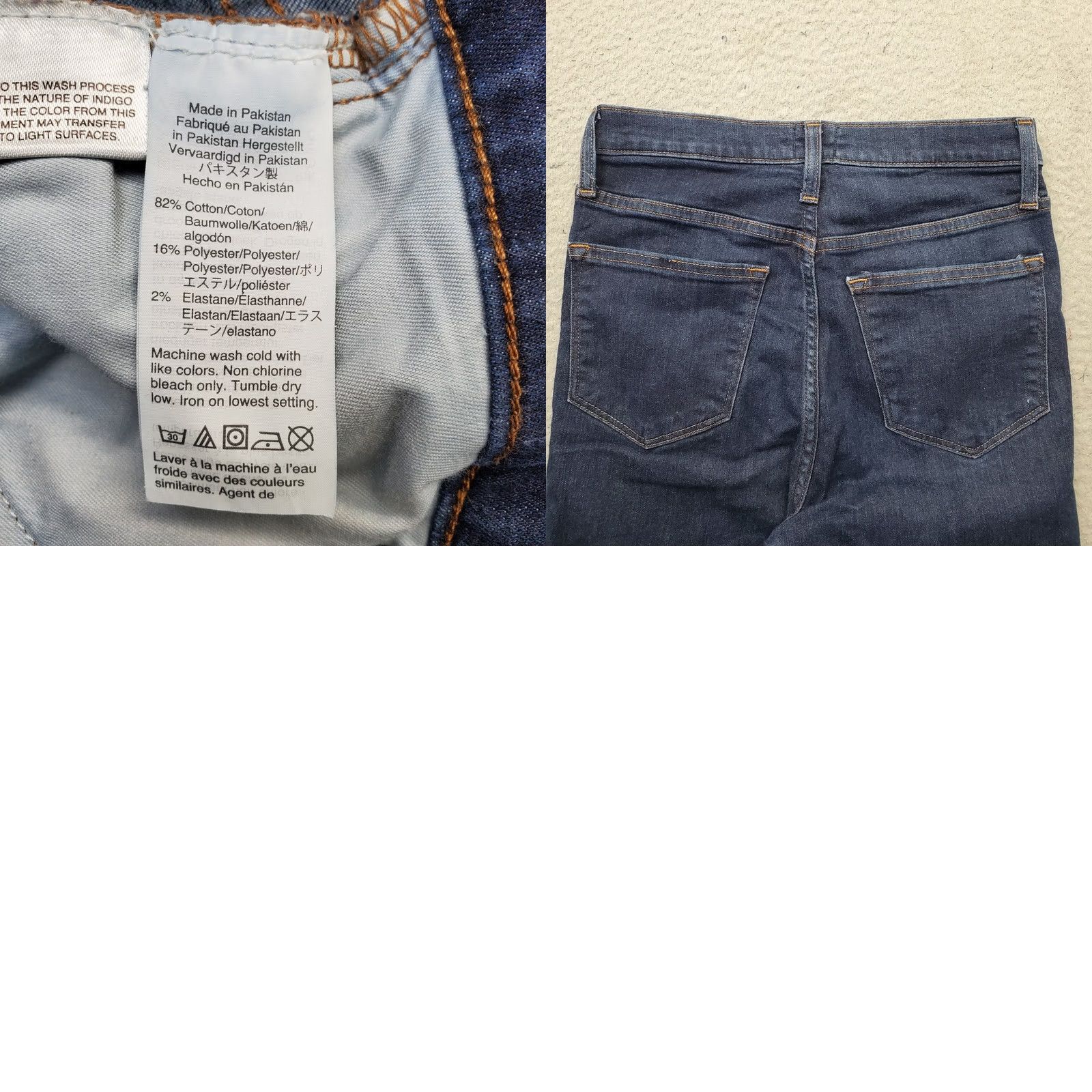J.Crew J.CREW Jeans Womens 27 Blue Denim Flat Front Dark Wash Stretch High-Rise Skinny Jeans Womens 27 Blue Denim Dark Wash Stretch High-Rise Skinny Size 27" / US 4 / IT 40 - 8 Thumbnail
